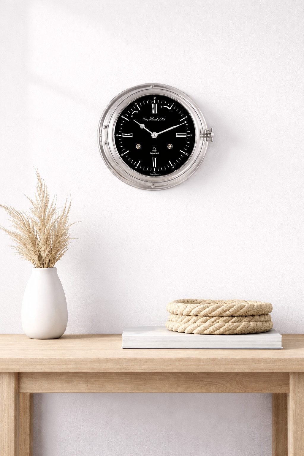 Hermle Wanduhr Schiffsuhr Glasenuhr (Glasenschlag)
