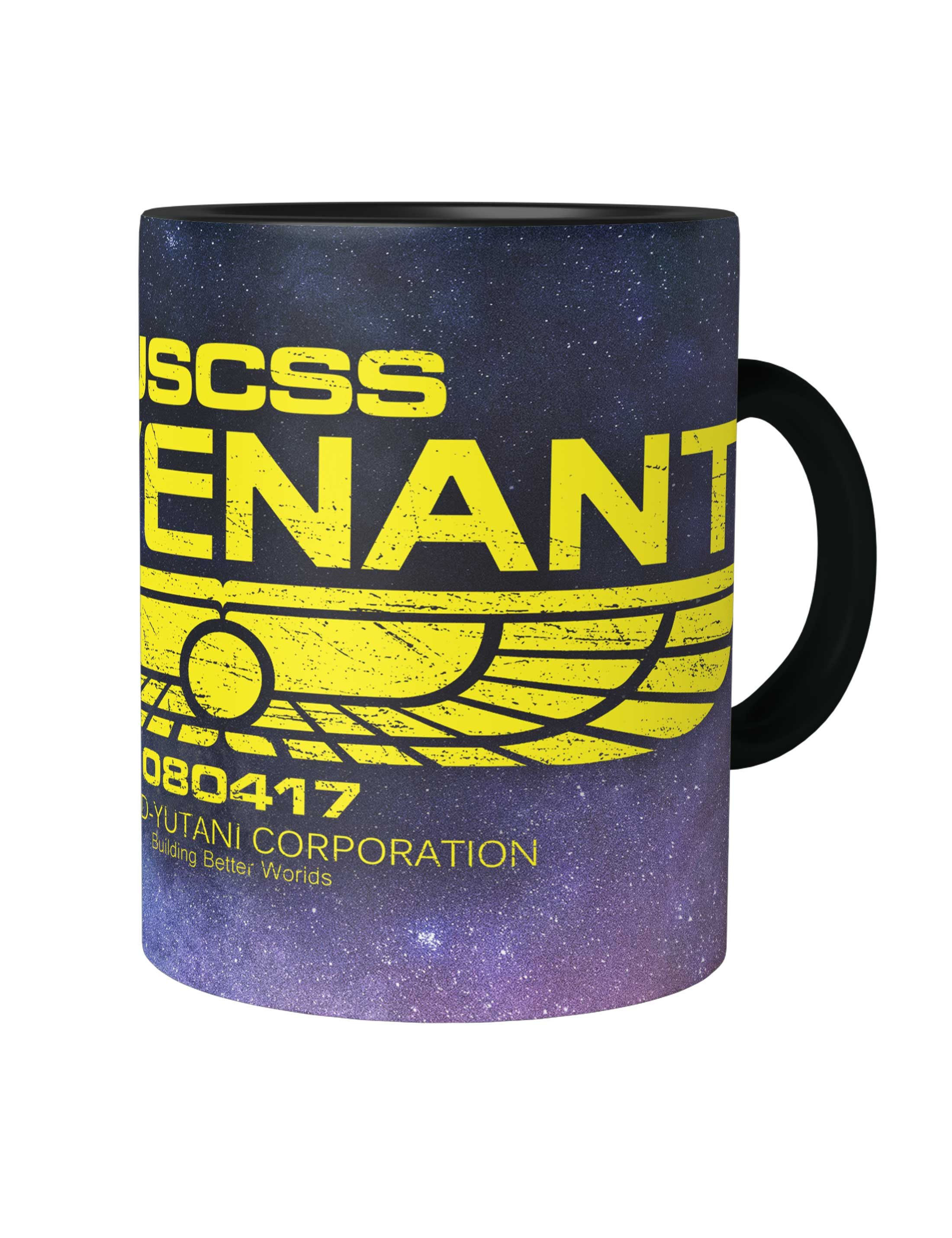 Urban Backwoods Tasse USCSS Covenant Kaffeetasse Nostromo Alien Yutani Logo Corp Ripley, 1-tlg., Keramik, Prometheus Covenant Romulus Corporation