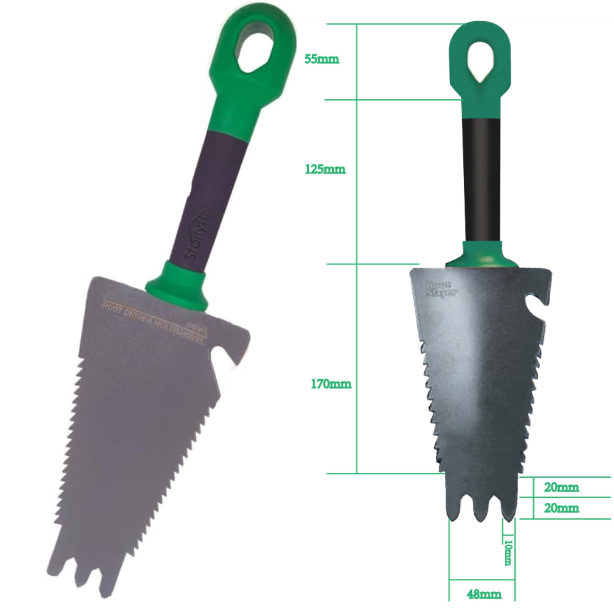 Starlyf Blumenkelle Root Digger Schaufel, (2 günstig online kaufen