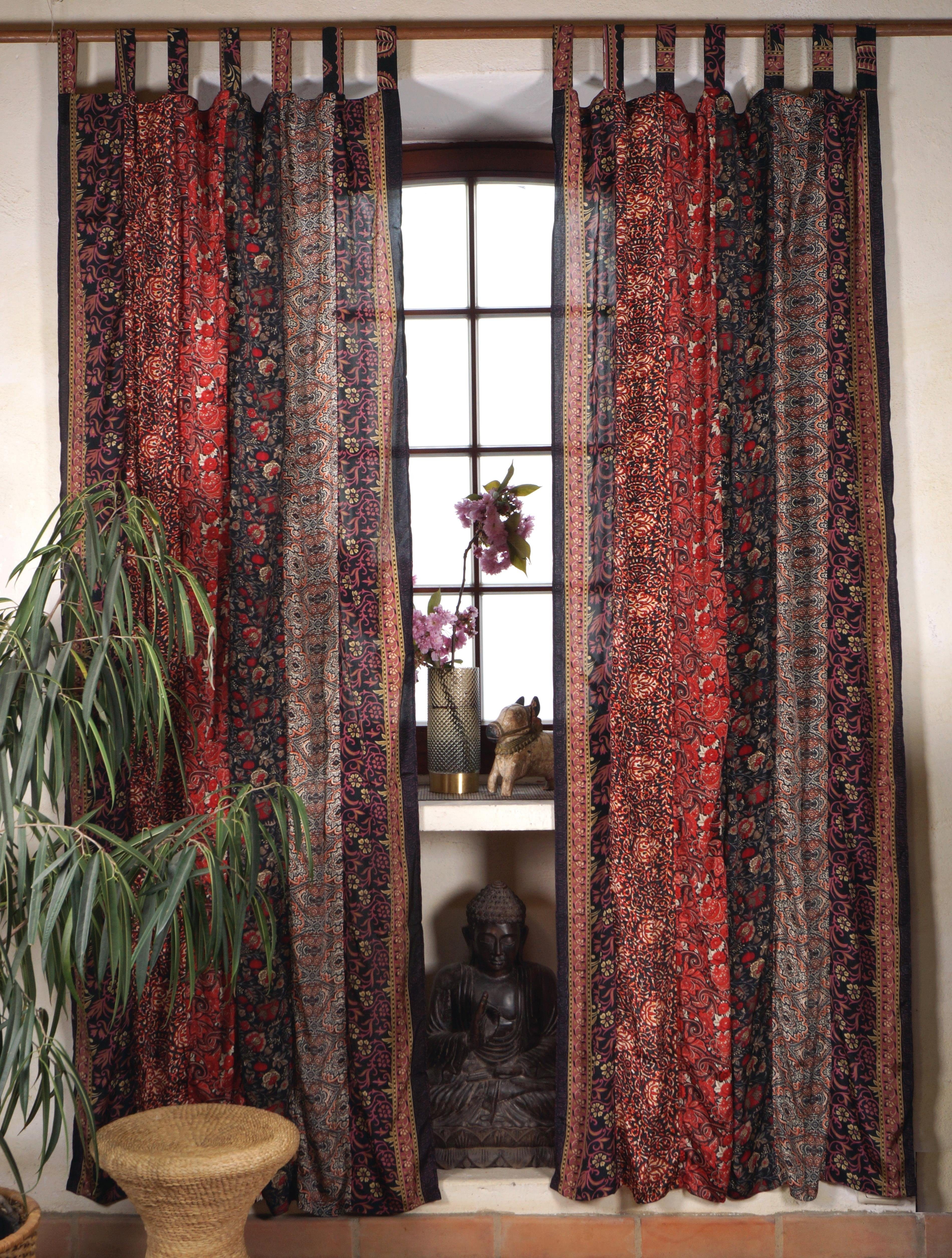 Guru-Shop Vorhang Boho Patchwork Vorhänge, 1 günstig online kaufen