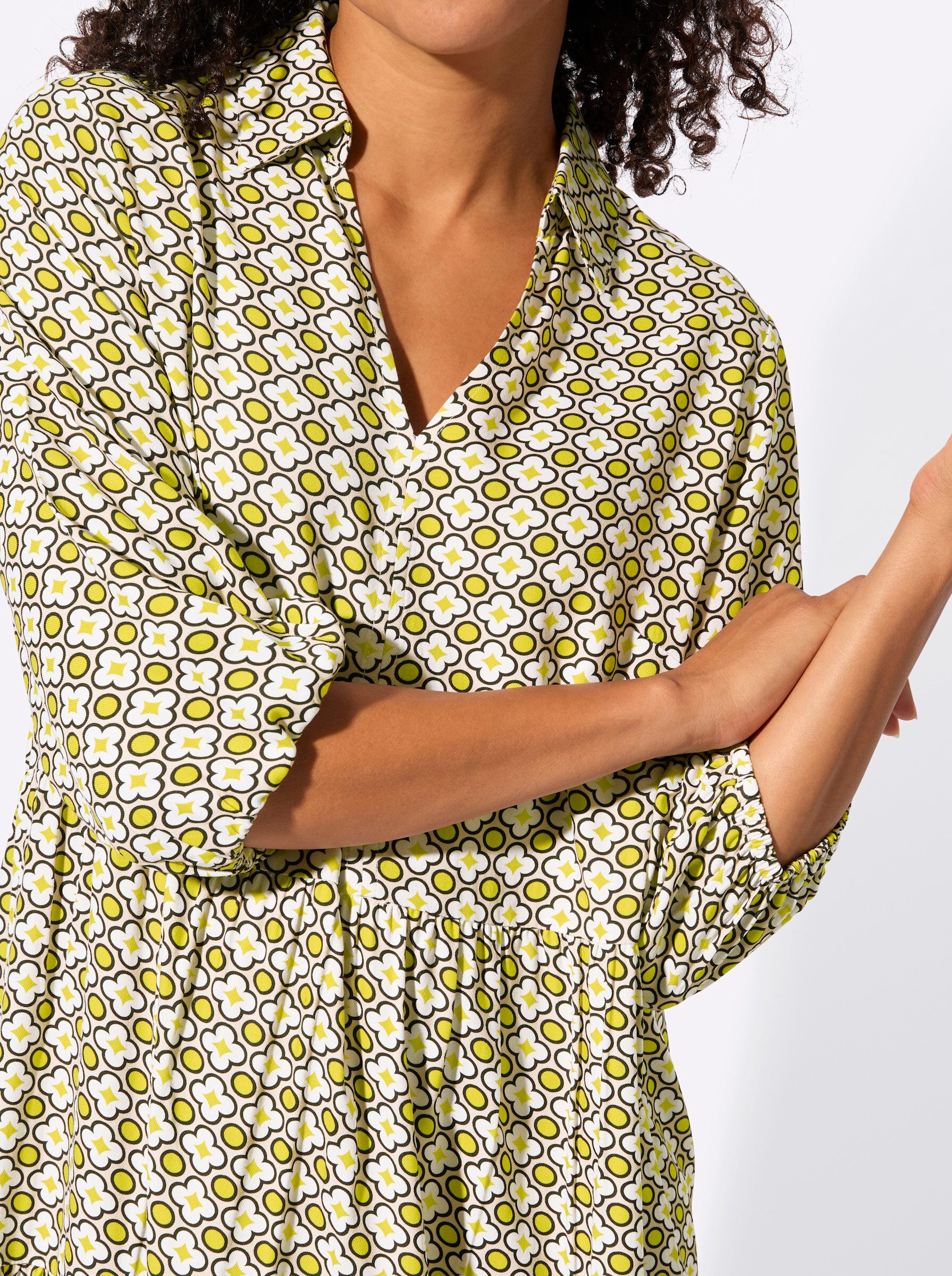 Witt Etuikleid Druck-Kleid 3/4-Arm