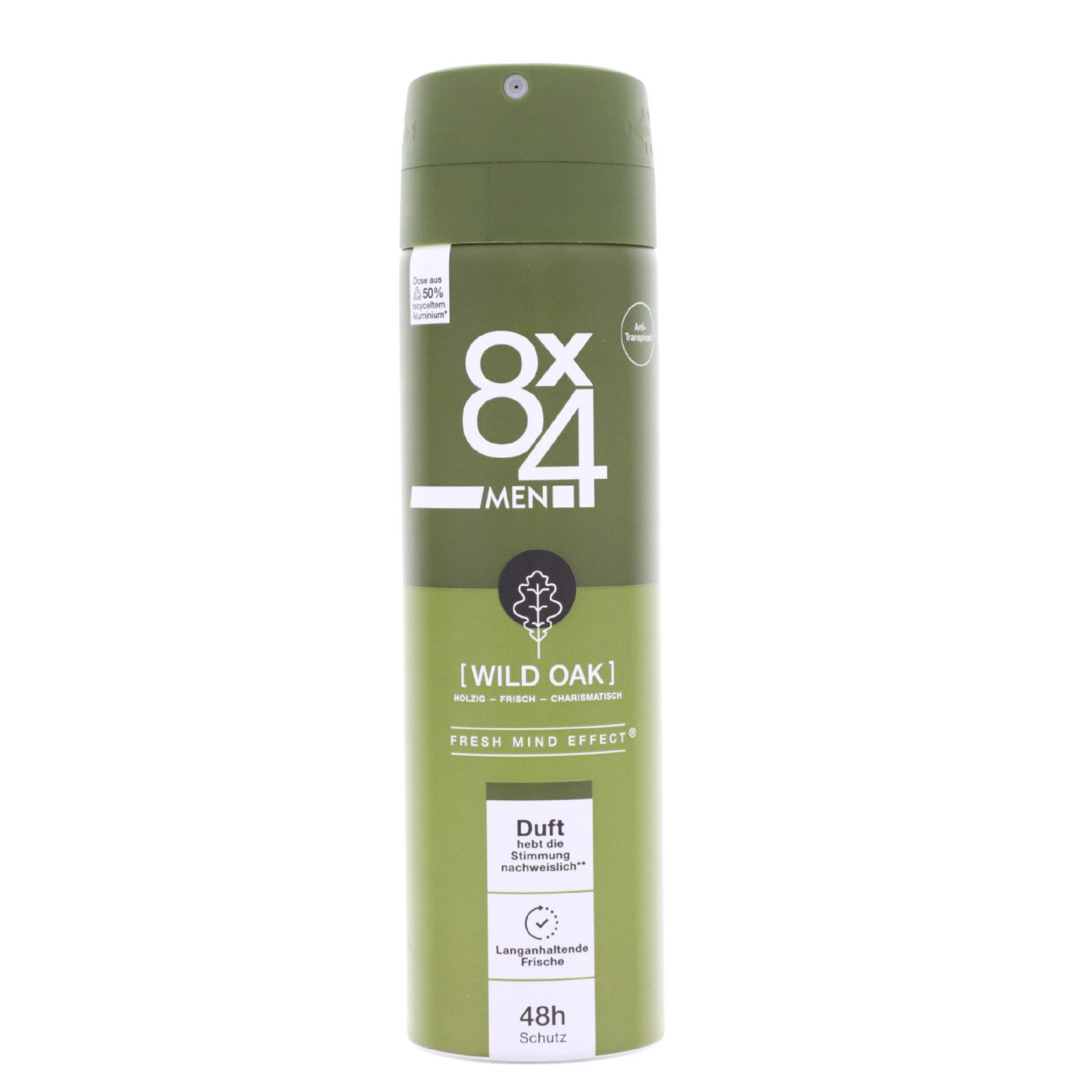 8x4 Deo-Spray 8x4 Men Wild Oak 48h Schutz Anti Transpirant Spray 150ml