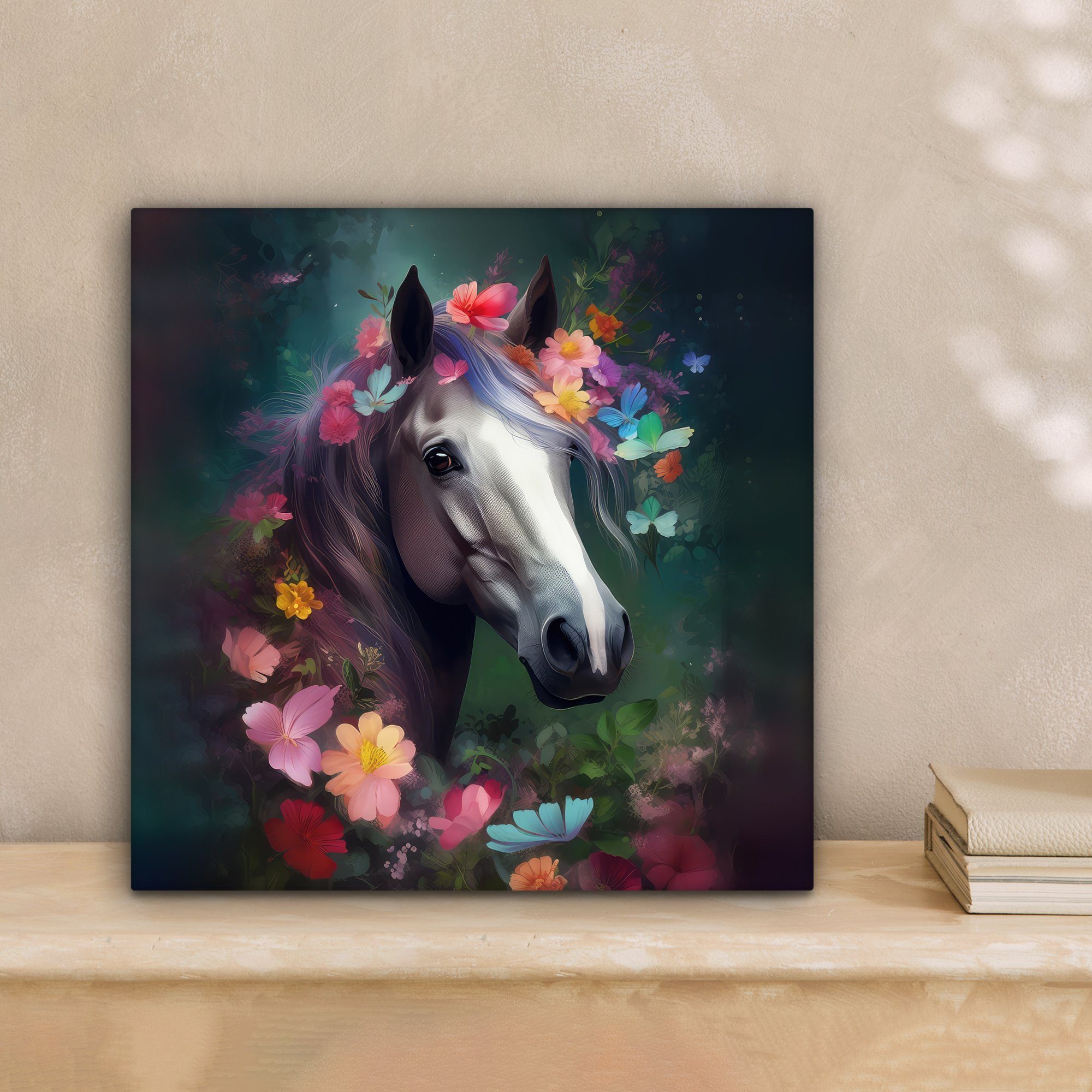 OneMillionCanvasses® Leinwandbild Pferd - Natur - günstig online kaufen