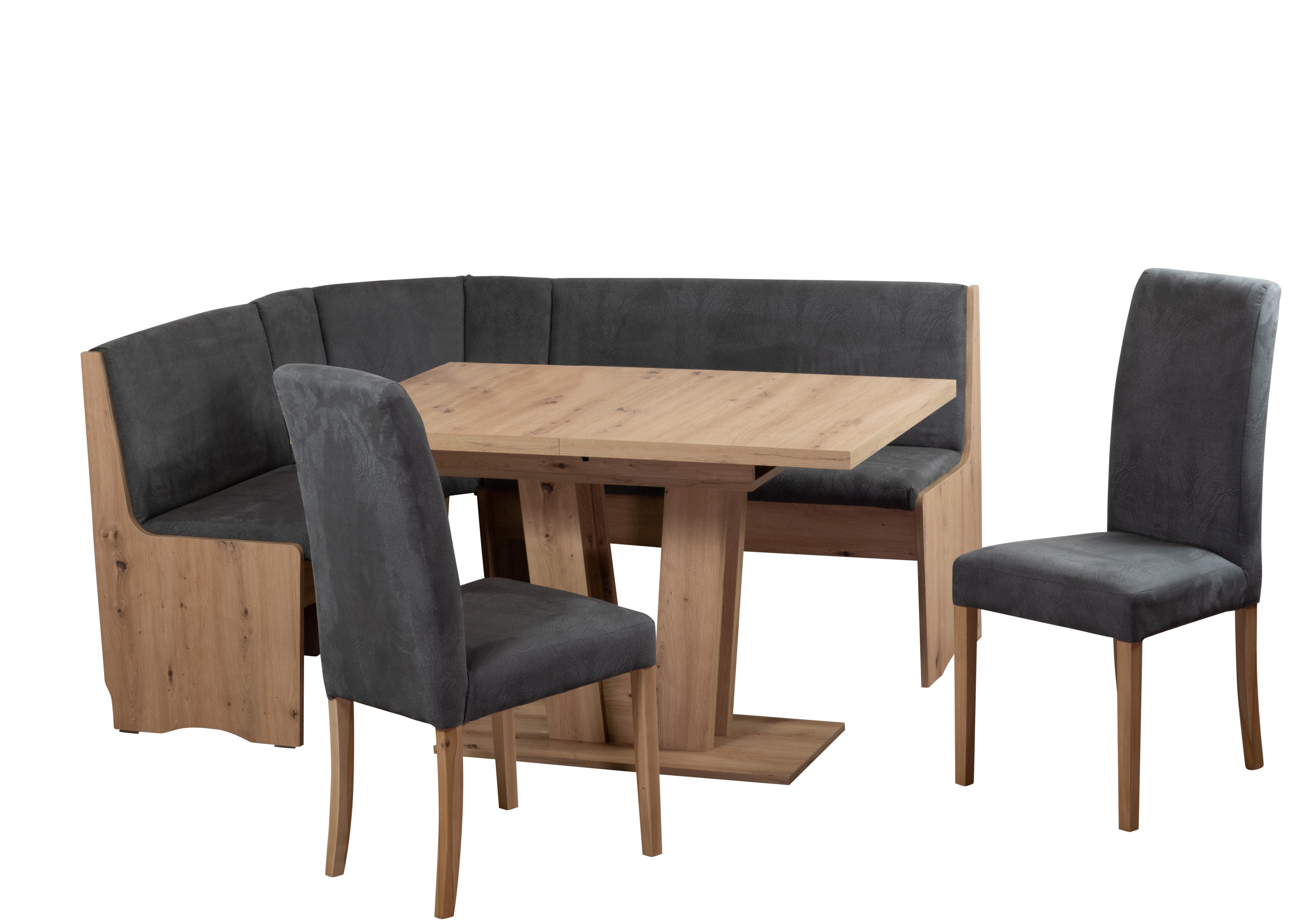 Stolebaenk Eckbankgruppe Duisburg Artisan Titanic Duisburg VE/VA, (Eckbankgruppe, 1 x Eckbank, 1 x Tisch, 2 x Stuhl), Bezüge mit 48.000 Scheuertouren