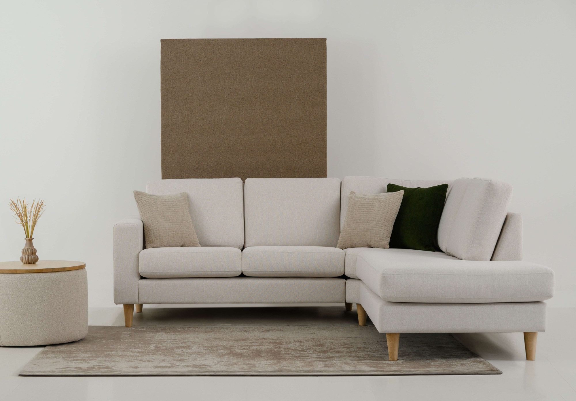 OTTO home Ecksofa Tvinno, im skandinavischen Stil, L-Form, mit Massivholzfüßen, Breite 230 cm
