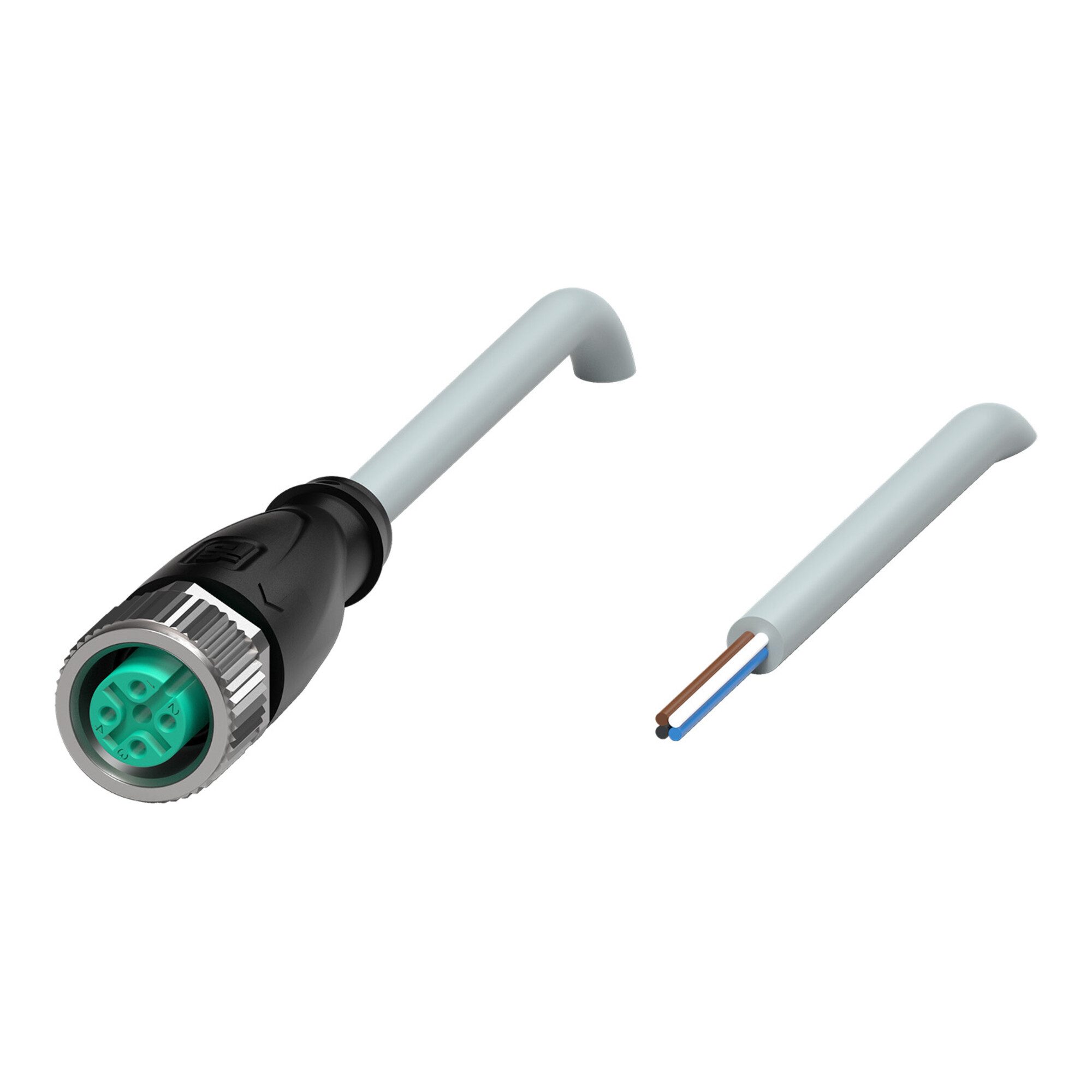 PEPPERL+FUCHS CEE-Stecker Pepperl+Fuchs Fabrik Kabeldose M12, rüttelsicher V1-G-5M-PUR