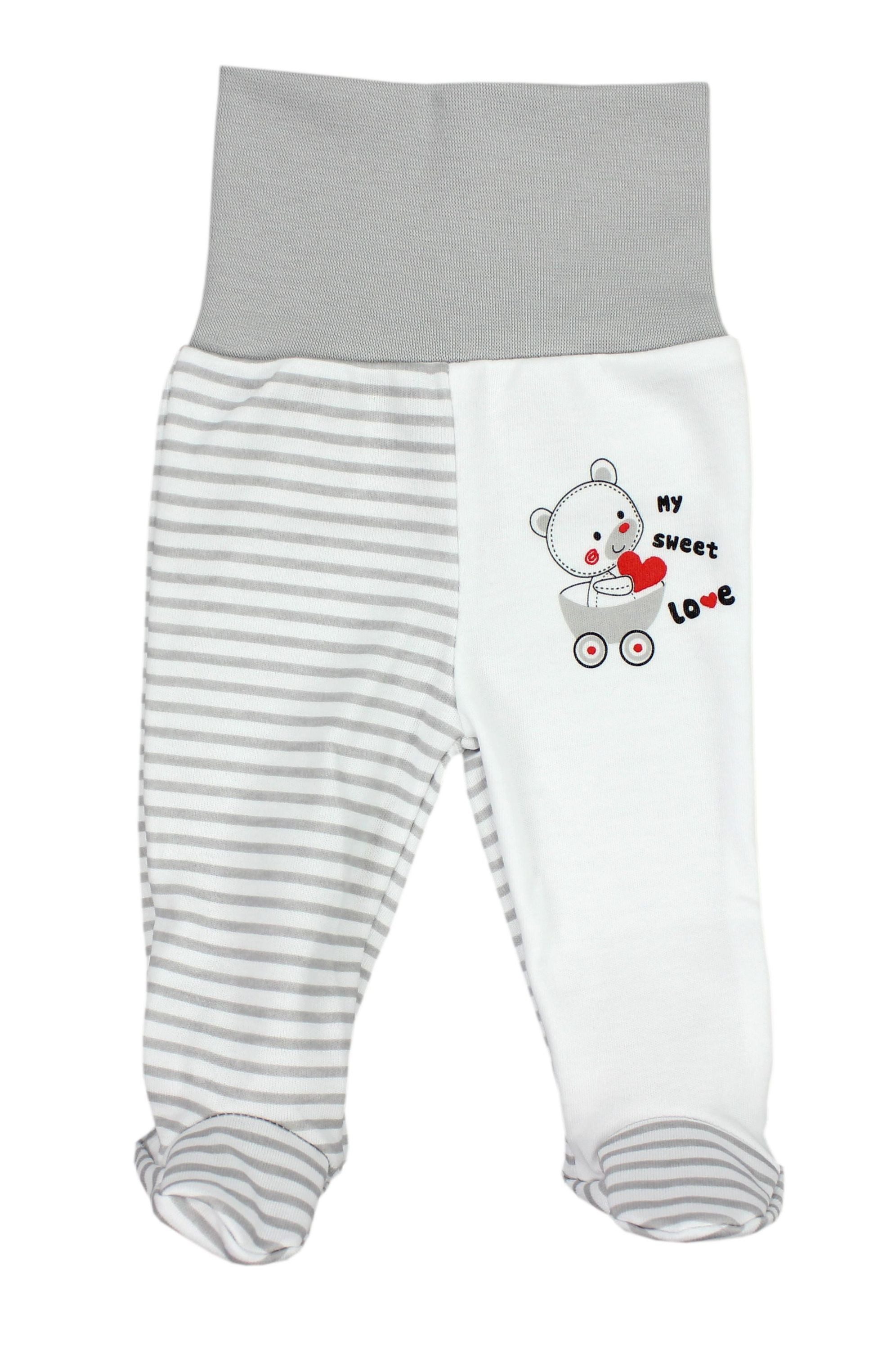 TupTam Langarmbody Baby Mädchen Jungen Bekleidungsset Langarmbody Hose Mütze mit Spruch