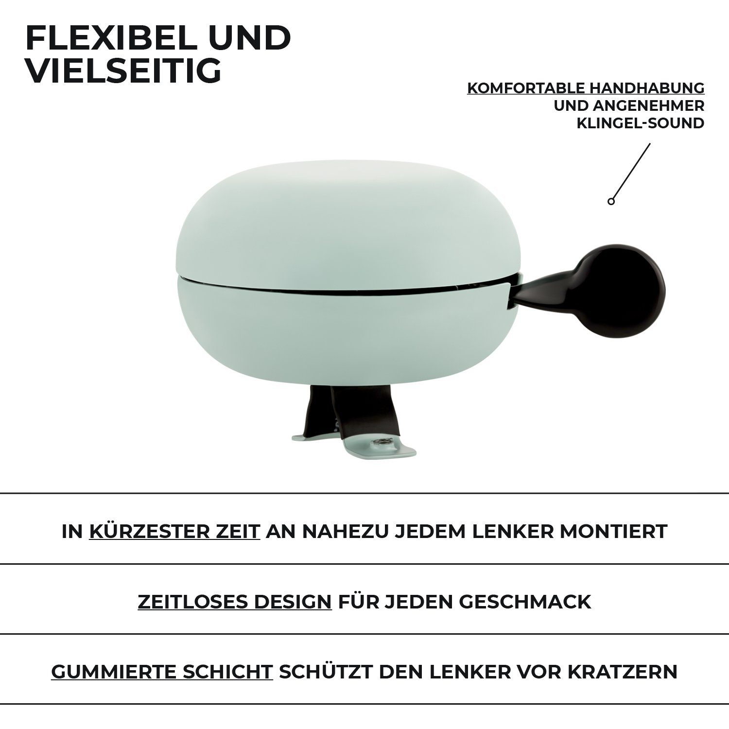 URBAN ZWEIRAD Fahrradlenker Fahrradklingel aus Metall