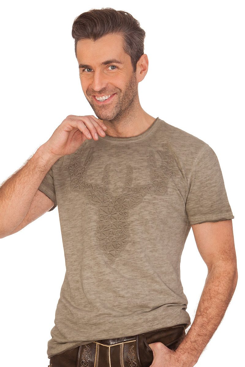 Trachtenshirt Trachtenshirt Herren - MARLON - grün, khaki