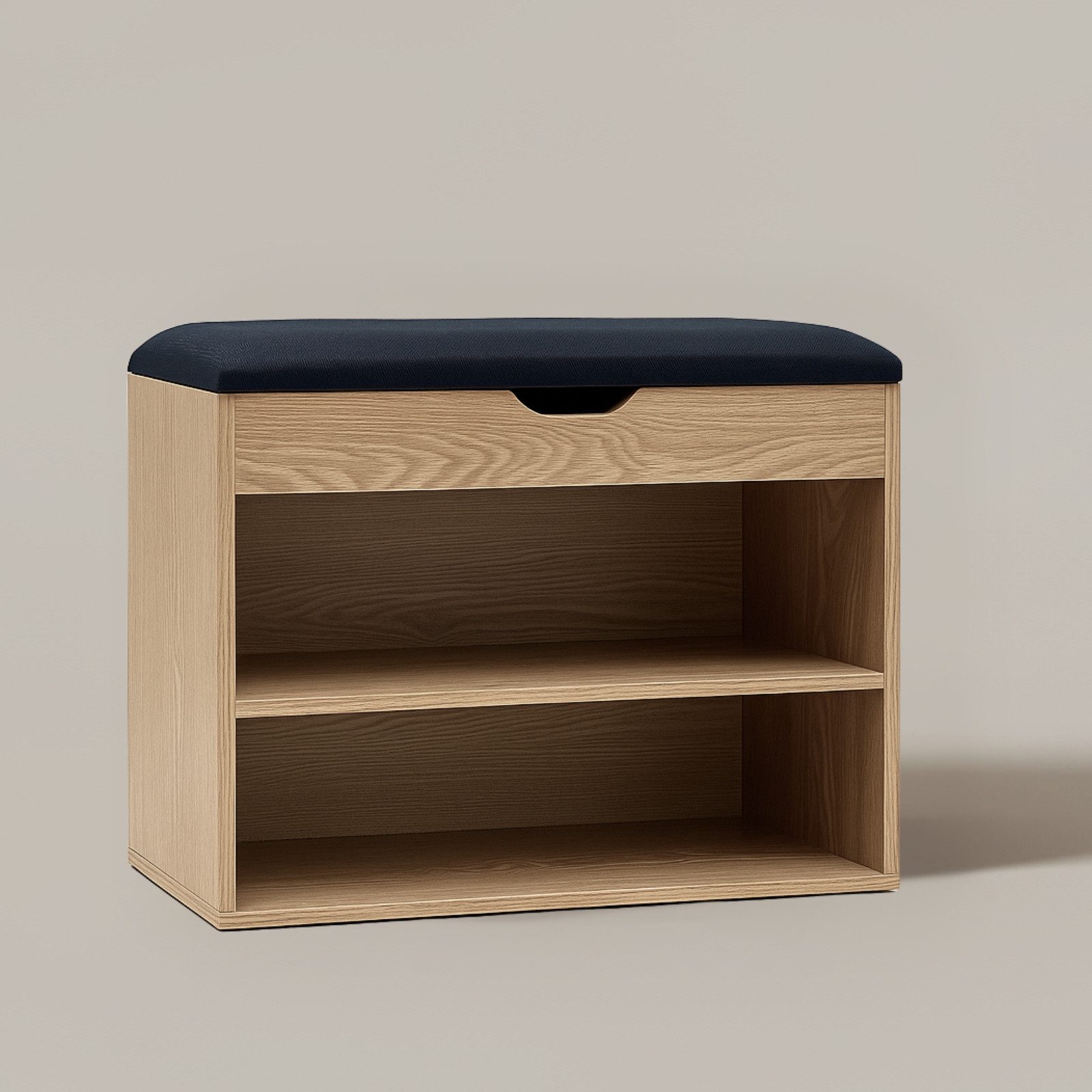 BOXIMO Schuhschrank Schuhschrank mit Sitzfläche VAULT, 60 x 30 x 47 cm (Schuhschrank LEVA mit Sitzbank)