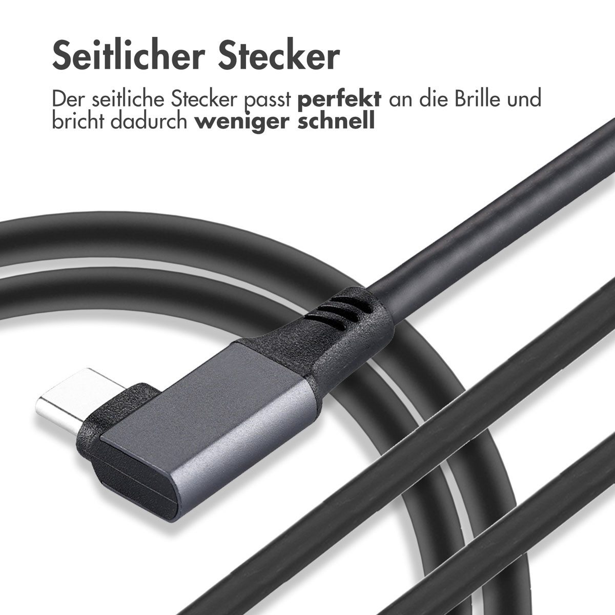 imoshion imoshion Oculus Quest 1 & 2 en Meta Quest 3 Link Kabel - 5 Meter - Sch USB-Kabel – Bild 4 von 5