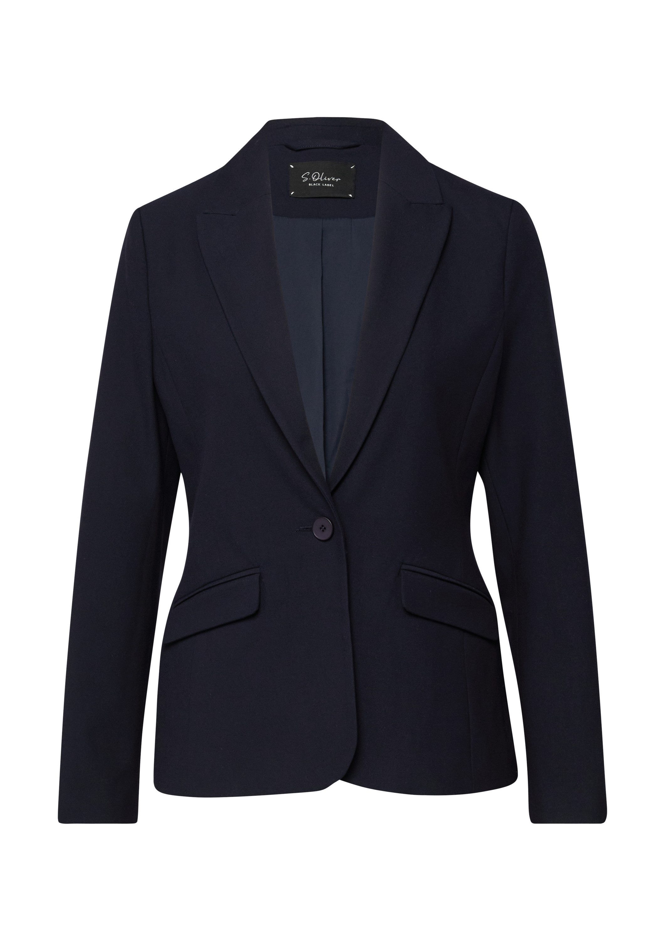 s.Oliver Jackenblazer Indoor-Blazer Viskosemix-Blazer im Slim Fit günstig online kaufen