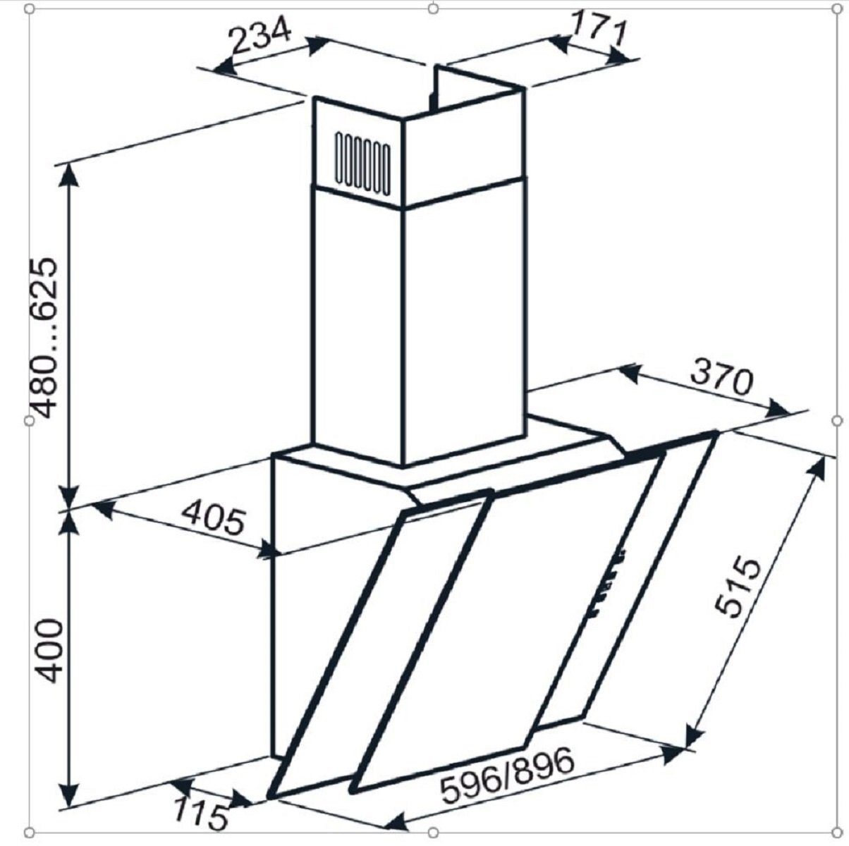 GURARI Wandhaube GCH 171 60BL PRIME N Kopffrei Dunstabzugshaube 60 cm Schwarz, 1000m³/h GCH 171 60BL PRIME N Kopffrei Dunstabzugshaube 60 cm Schwarz, 1000m³/h, Dunstabzugshaube 60 cm, Kopffreihaube, Schwarz, Schwarz Glas,1000m³/h