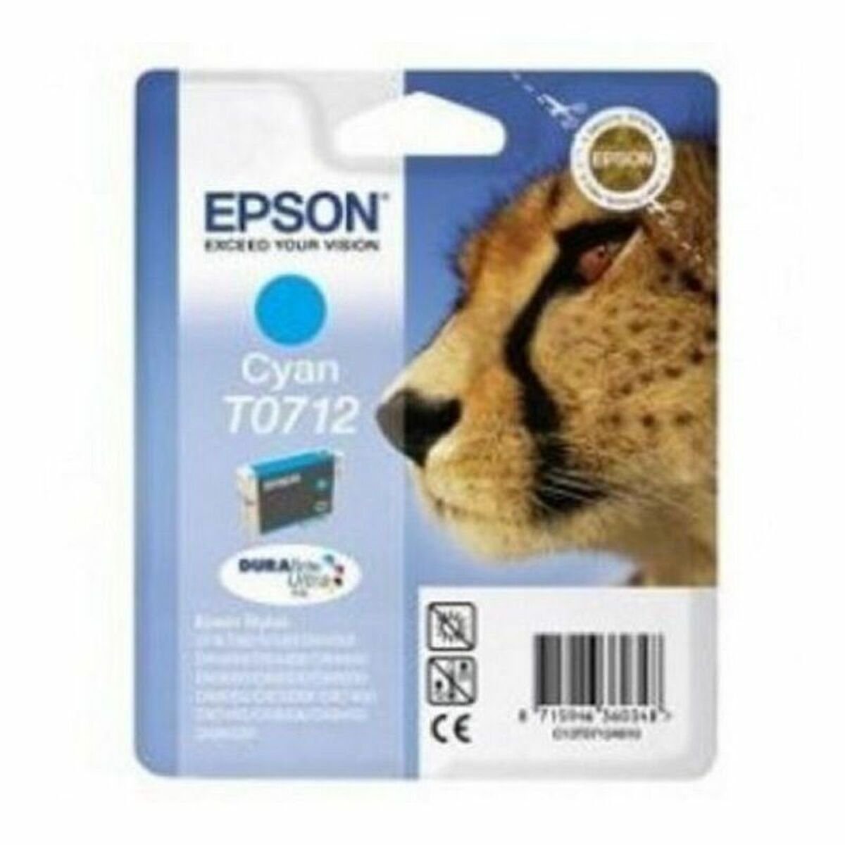 Epson Original Tintenpatrone Epson T0712 Türkis Tintenpatrone