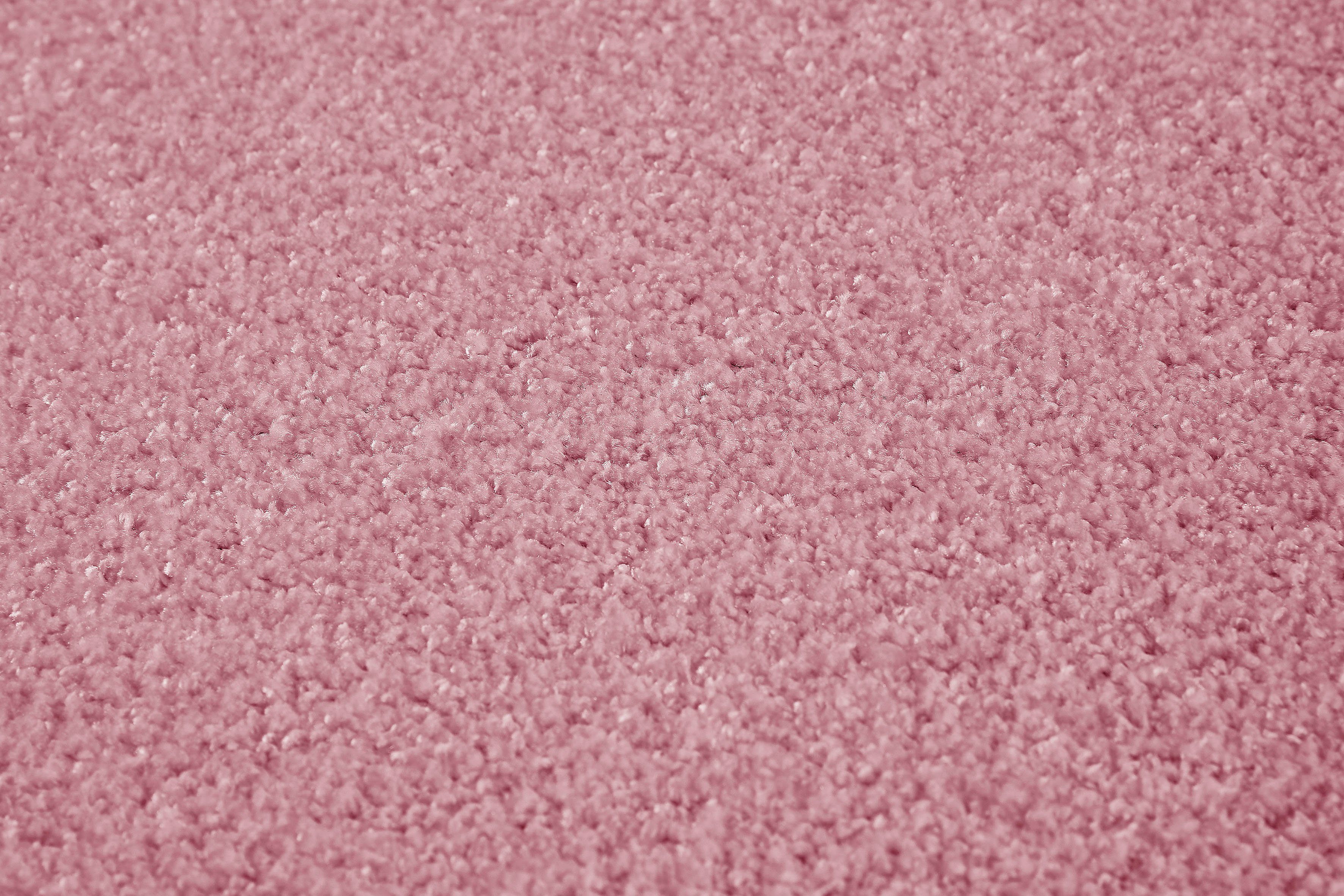 Teppichboden Coupon Velours Pisa, Andiamo, rechteckig, Höhe: 17,5 mm, Uni Farben, Breite 400 cm, strapazierfähig & pflegeleicht altrosa
