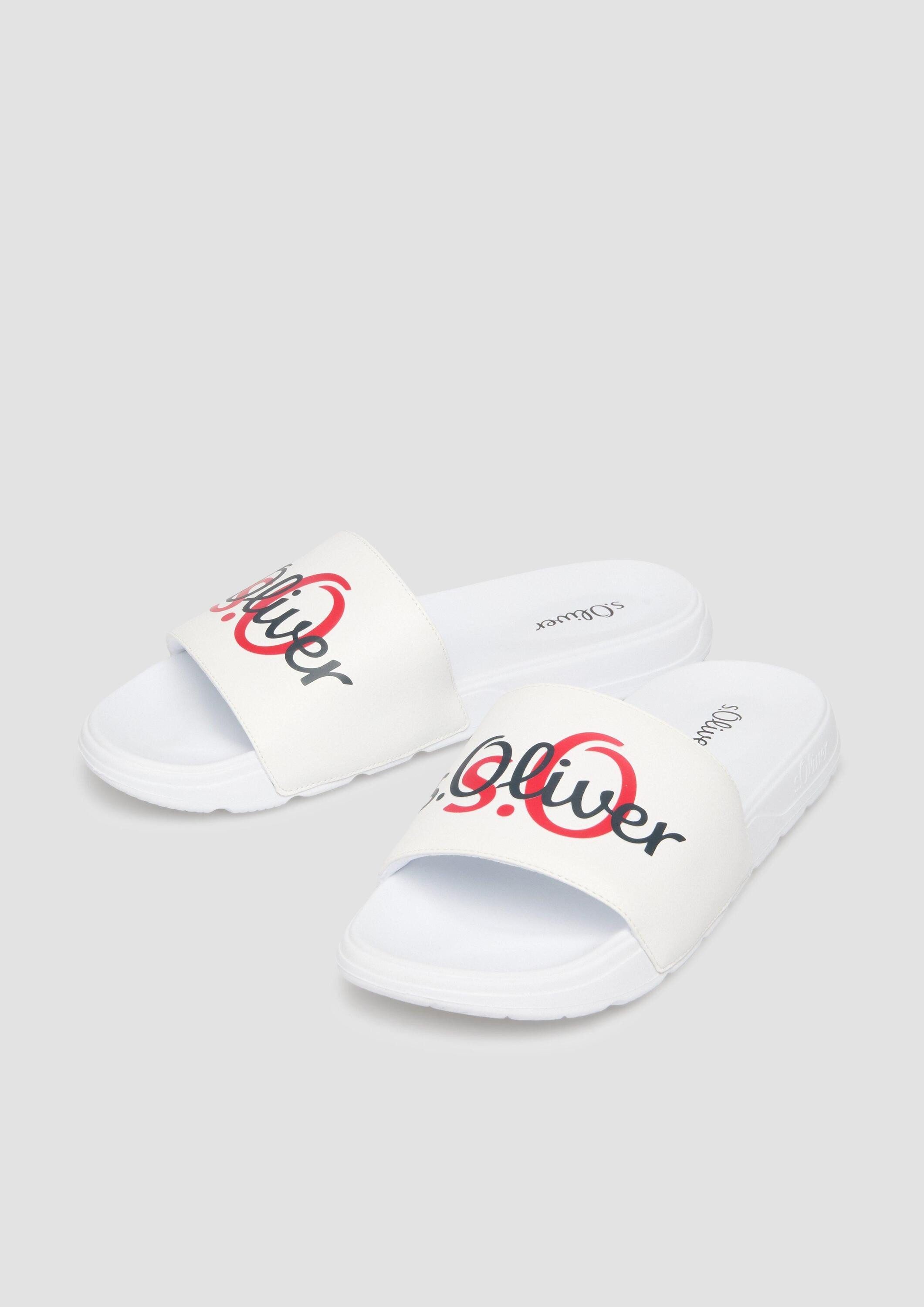s.Oliver Pantoletten Schnürschuh Pantoletten mit Logo