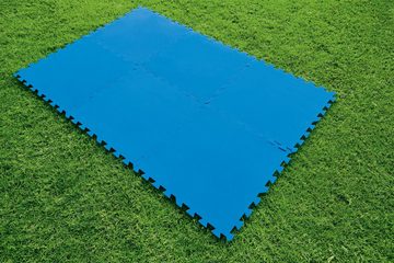 Bestway Pool-Bodenschutzfliese Flowclear™ Set, 9 Stück a 50 x 50 cm, blau, Packung