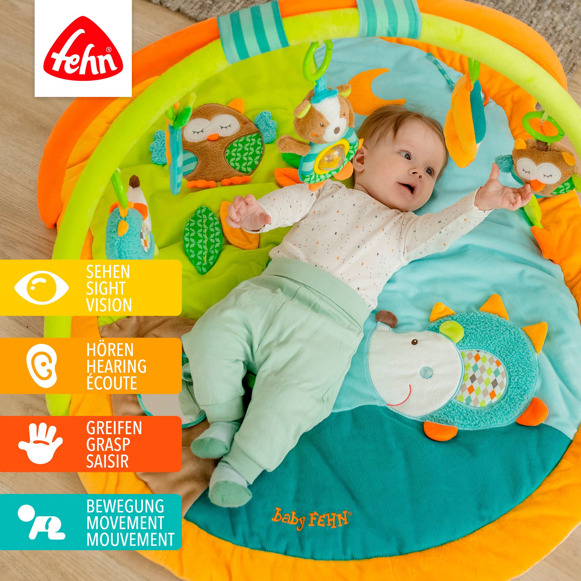 Fehn Spielbogen Sleeping Forest, 3-D-Activity-Decke, mit Krabbeldecke günstig online kaufen