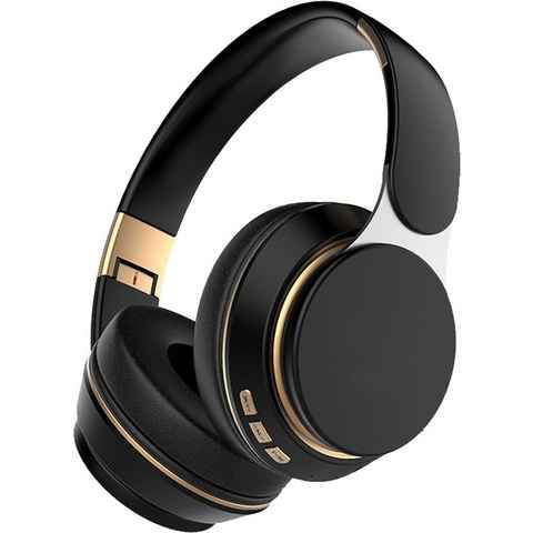 Daskoo Bluetooth 5.0 HiFi kabellos Kopfhörer Stereo Faltbares Over-Ear-Kopfhörer (Geräuschunterdrückung)
