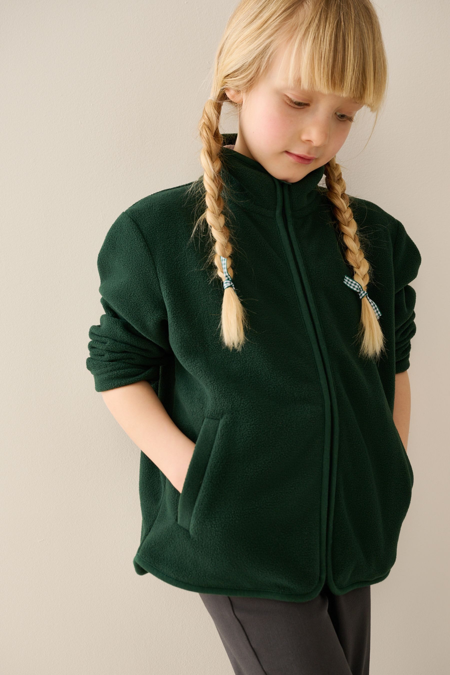 Next Fleecejacke Fleecejacke mit Reißverschluss und Taschen (1-St)