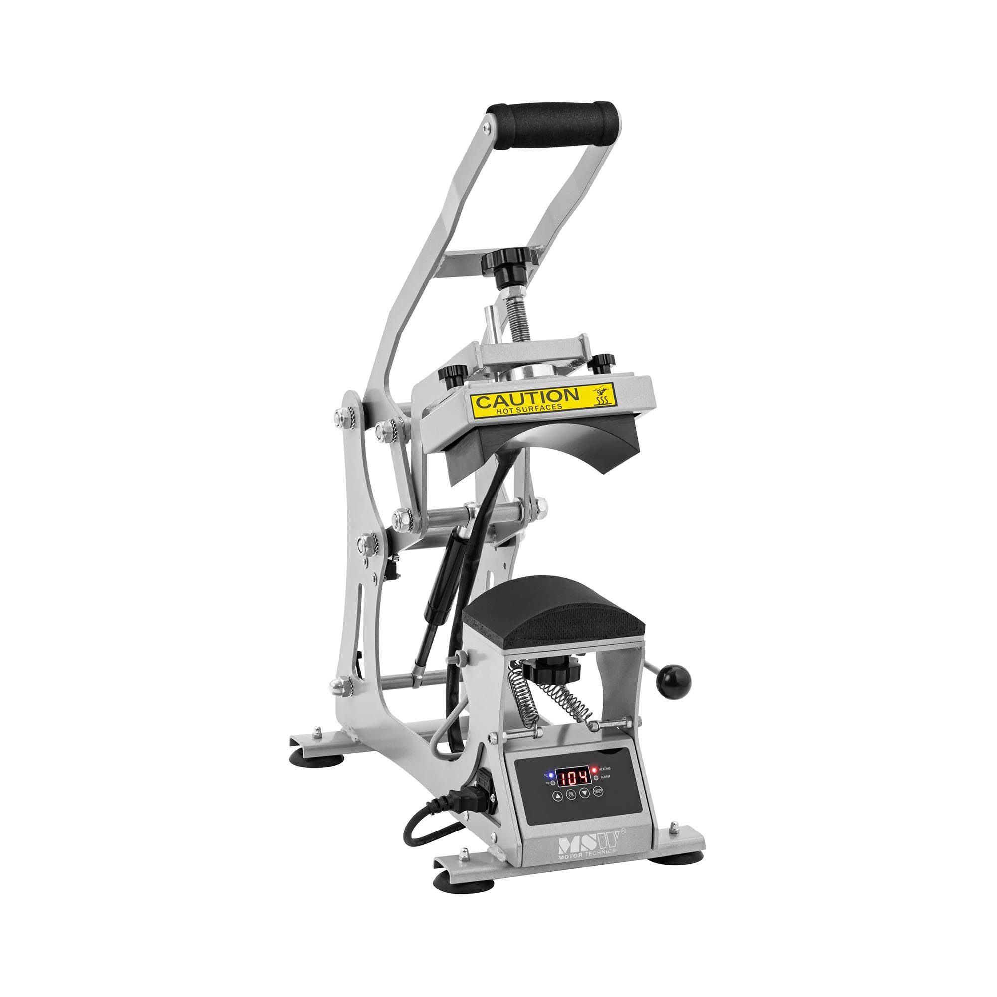 MSW Kappenpresse Cap-Presse Hitzepresse 0 - 250 °C 360 W LCD-Anzeige Timer, 360 W