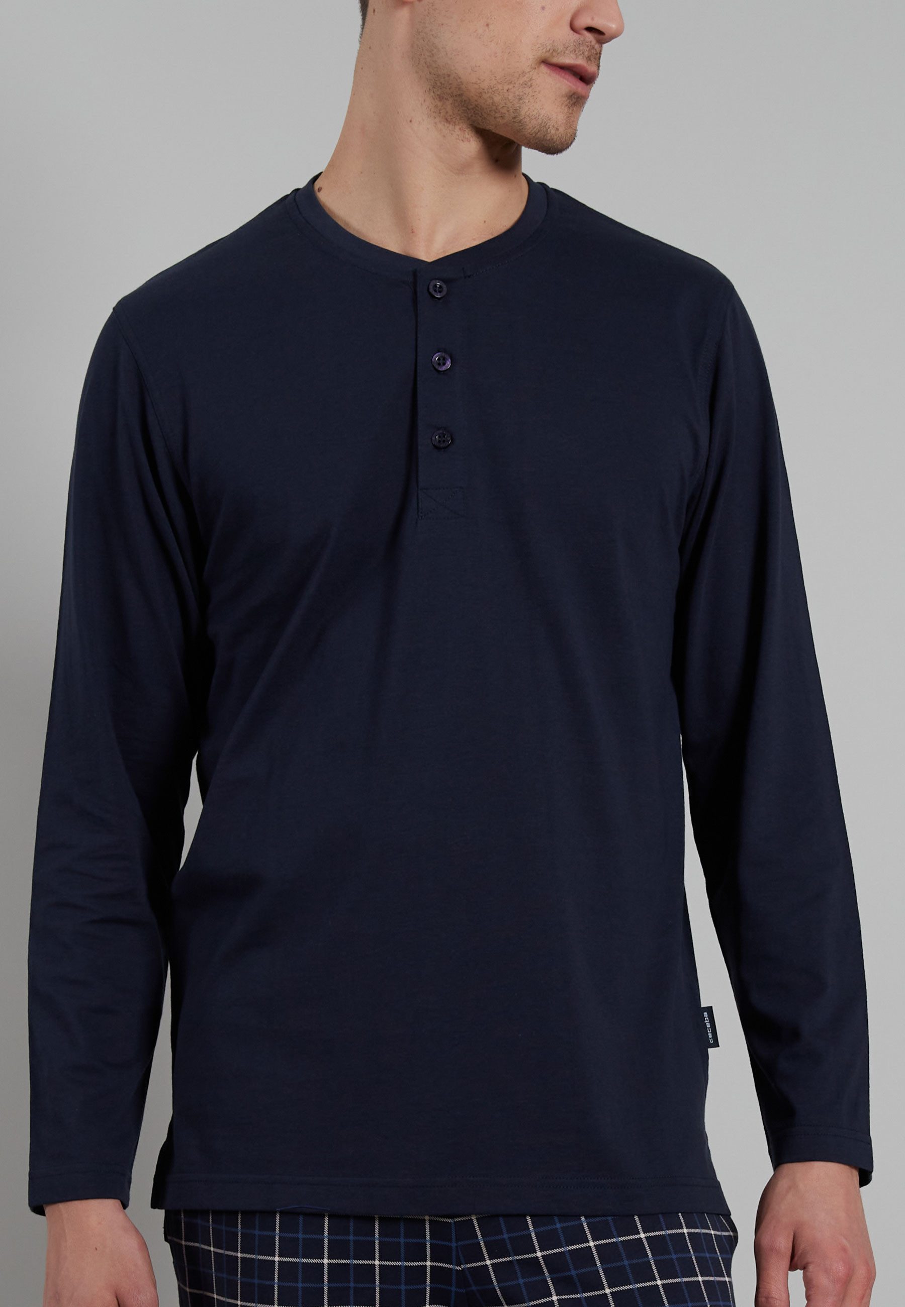 CECEBA Pyjamaoberteil Houston 31237 Button Long günstig online kaufen