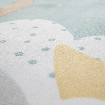 Kinderteppich Teppich Kinder Kinderzimmerteppich Junge Mädchen Kinderteppich, TT Home, rund, Höhe: 4 mm