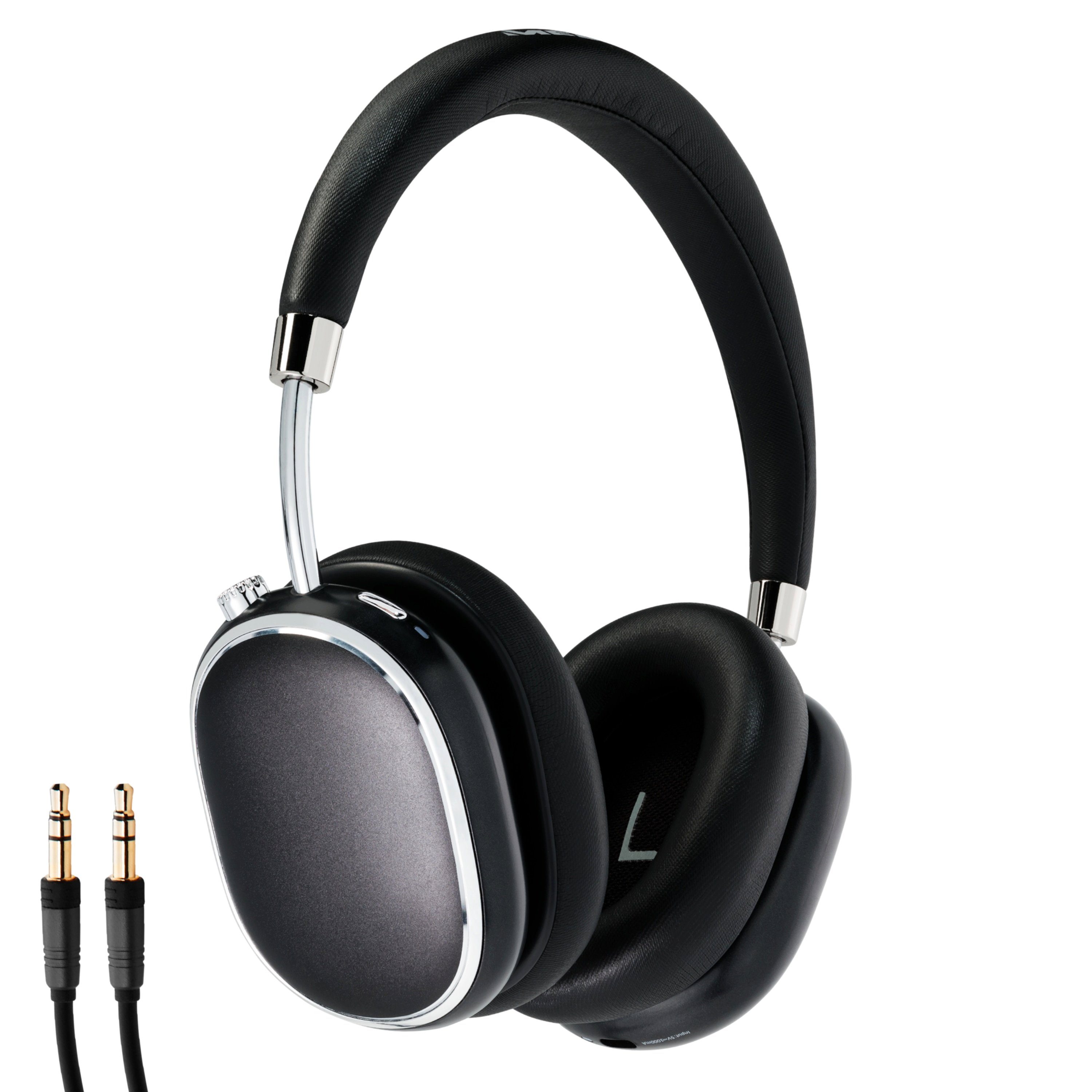 Medion® E62474 Bluetooth ANC Freisprechfunktion schwarz Over-Ear-Kopfhörer (AUX-Eingang, Bluetooth, Integrierte Akku, Integriertes Mikrofon, MD43474)