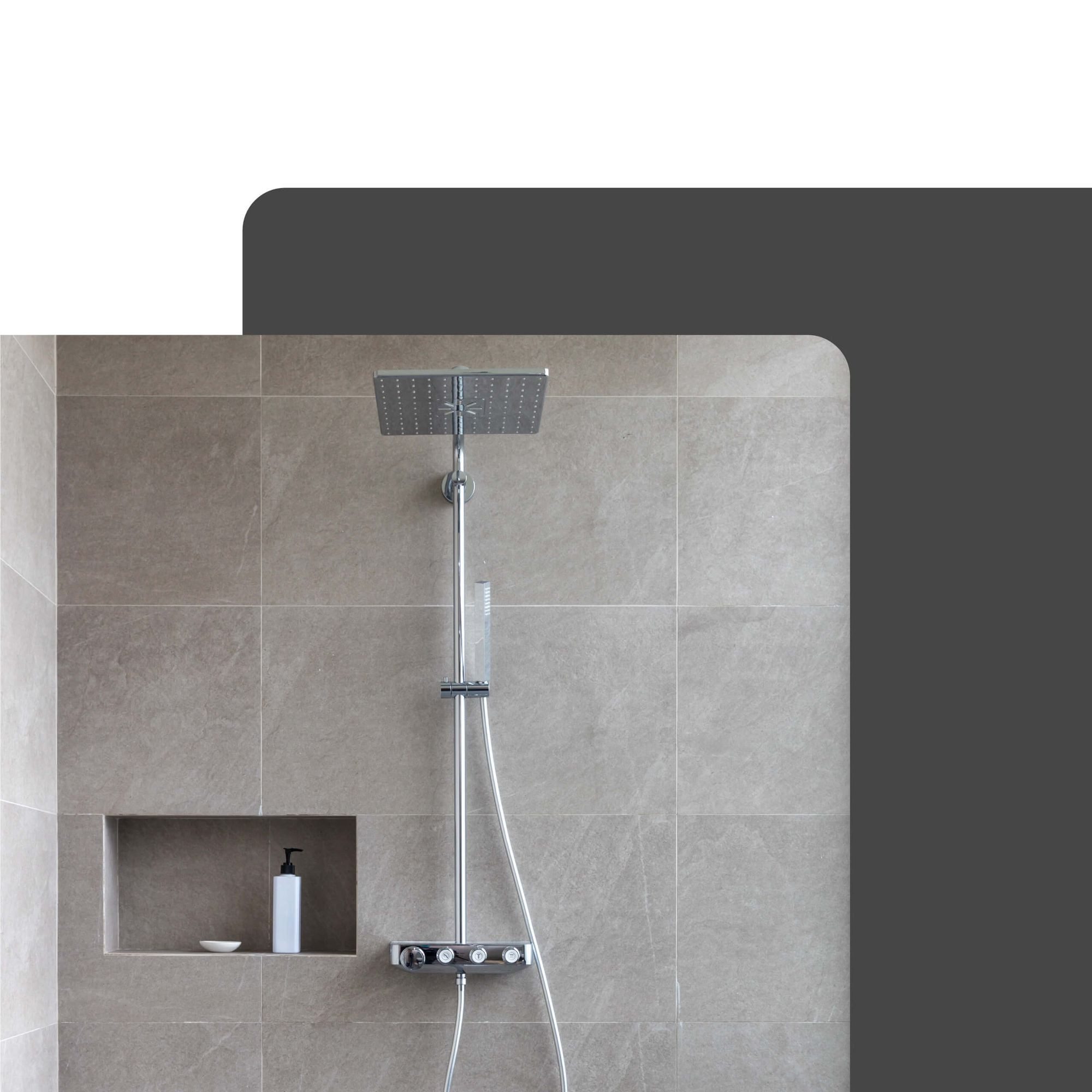 PROTEKTOR Duschregal Befliesbare Wandnische für die Dusche, 20 x 40cm, Befliesbare Bad Duschablage 1-tlg., wasserdicht, platzsparende Ablagemöglichkeit