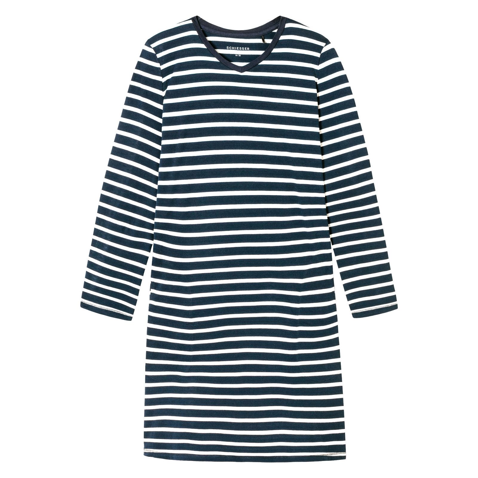 Schiesser Nachthemd Casual Essentials mit seitlichen günstig online kaufen