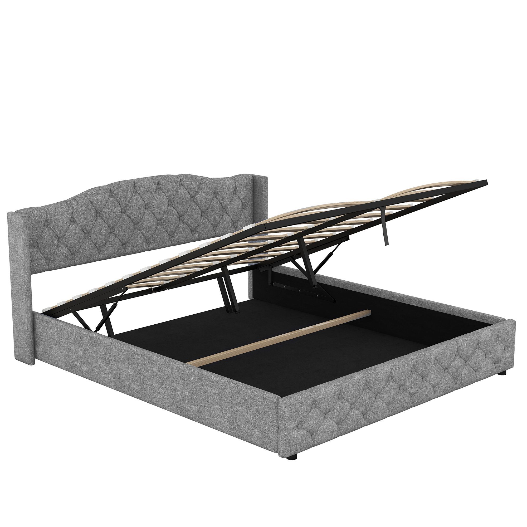 SOFTWEARY Polsterbett (Doppelbett mit Lattenrost und günstig online kaufen