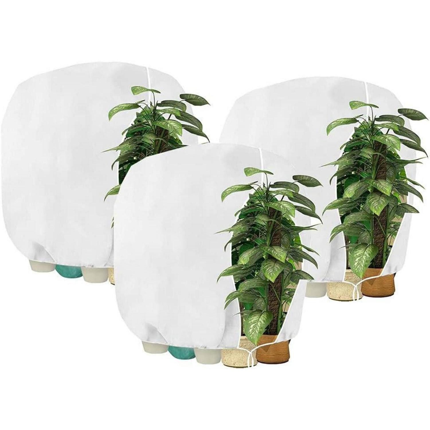 LuxusKollektion Winterschutzhaube Winterschutz Pflanzenabdeckung Frostschutz 190x220cm Weiß 3 Stück
