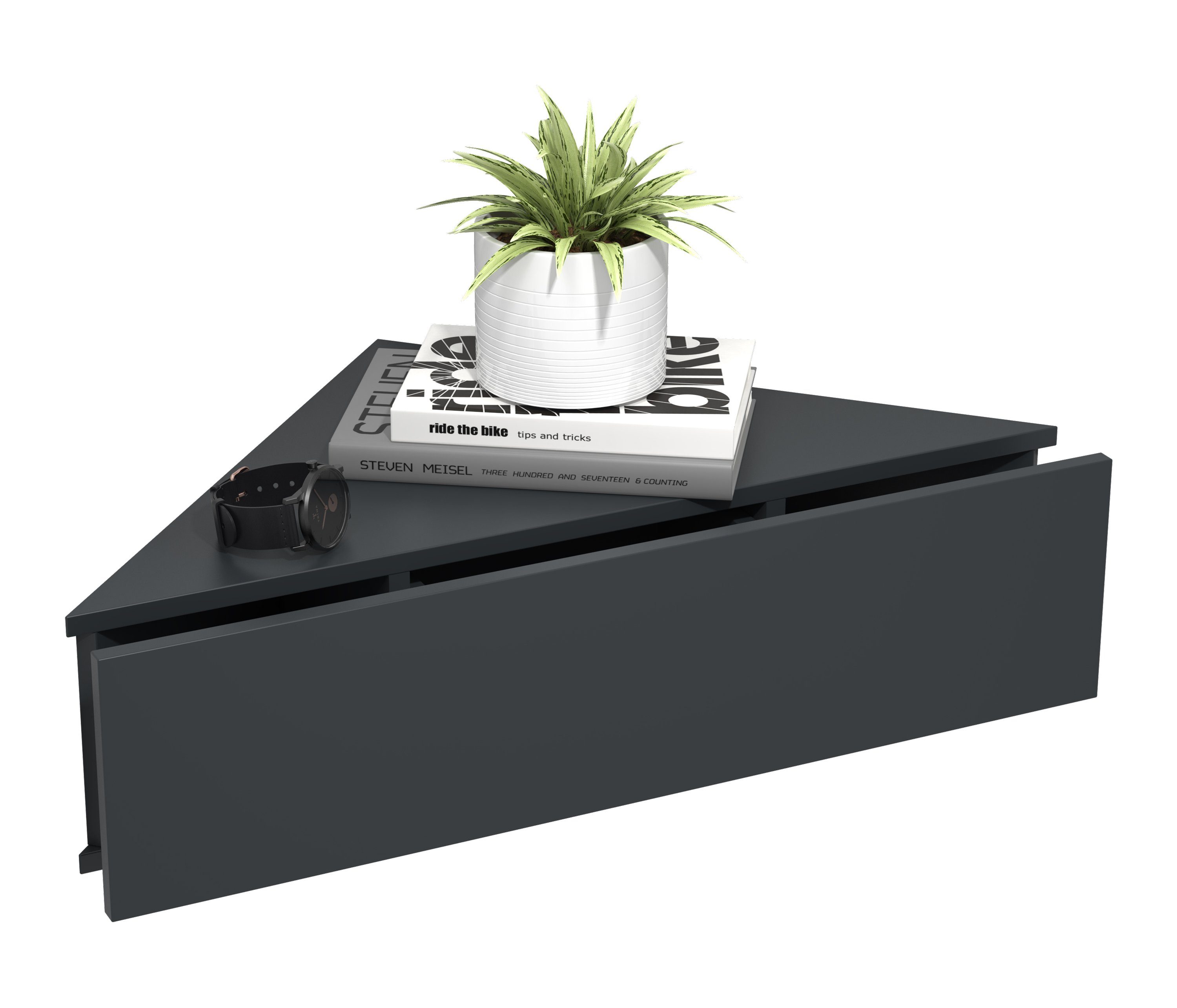 VCM Nachttisch Holz Wandschublade Eckregal Nachttisch Usal S günstig online kaufen