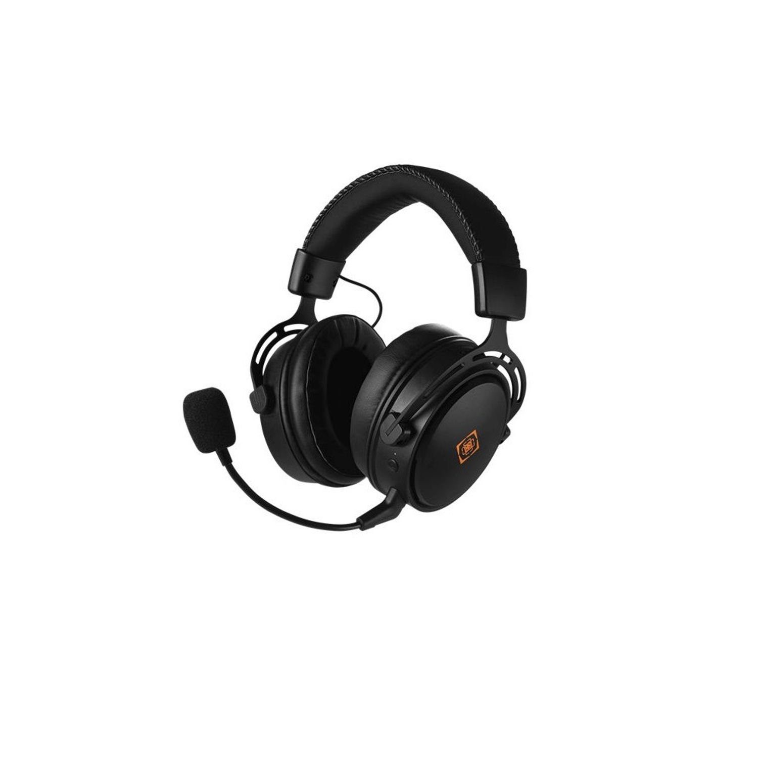 DELTACO DH410 Kabelloses Gaming Headset Kopfhörer (verstellbar, 3,5-mm-Kabel) Headset (inkl. 5 Jahre Herstellergarantie) schwarz