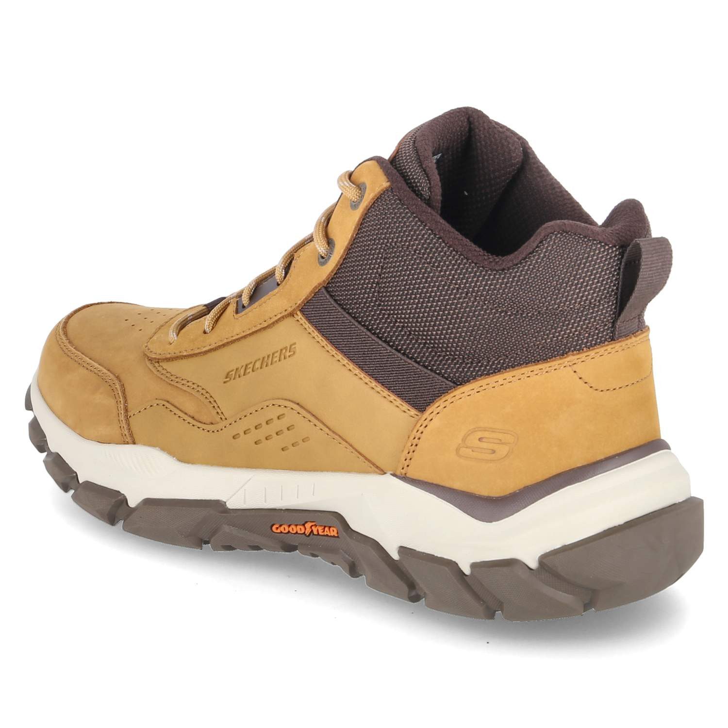 Skechers Skechers 205587 WTN Herren Leder und Synthetik beige Schnürstiefel