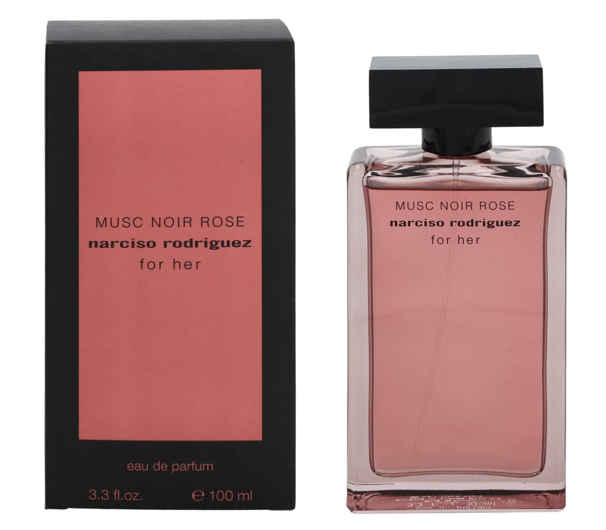 Narcisco Rodriguez Eau de Parfum For Her Musc Noir Rose Damen EDP Spray, Süß-blumig-moschusiger Duft mit Bergamotte, Rose und Vanille