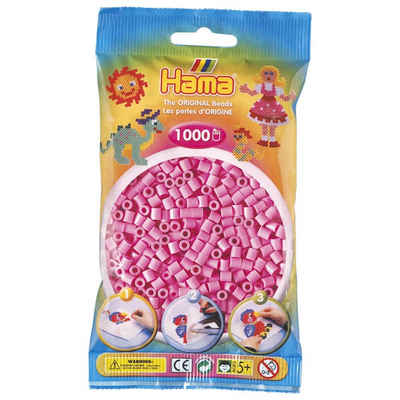 Hama Perlen Bügelperlen Hama Beutel mit 1000 Bügelperlen pastell-pink