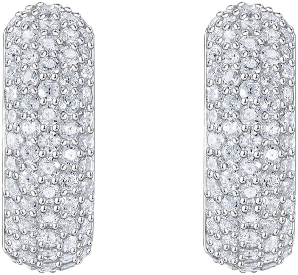 THOMAS SABO Paar Creolen Schmuck Silber 925 Ohrringe, mit Zirkonia (synth)
