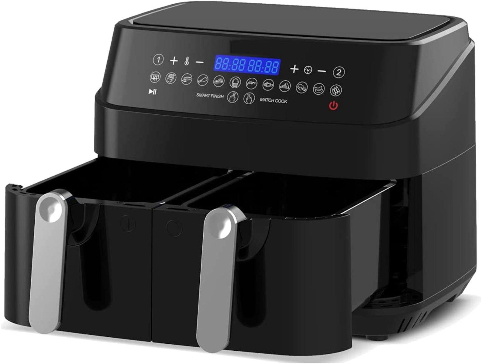 EPIQ 9 1750 Airfryer, x XXL (2 W Heißluftfritteuse Liter 80000690 4,5), Doppel Heißluft-Fritteuse,