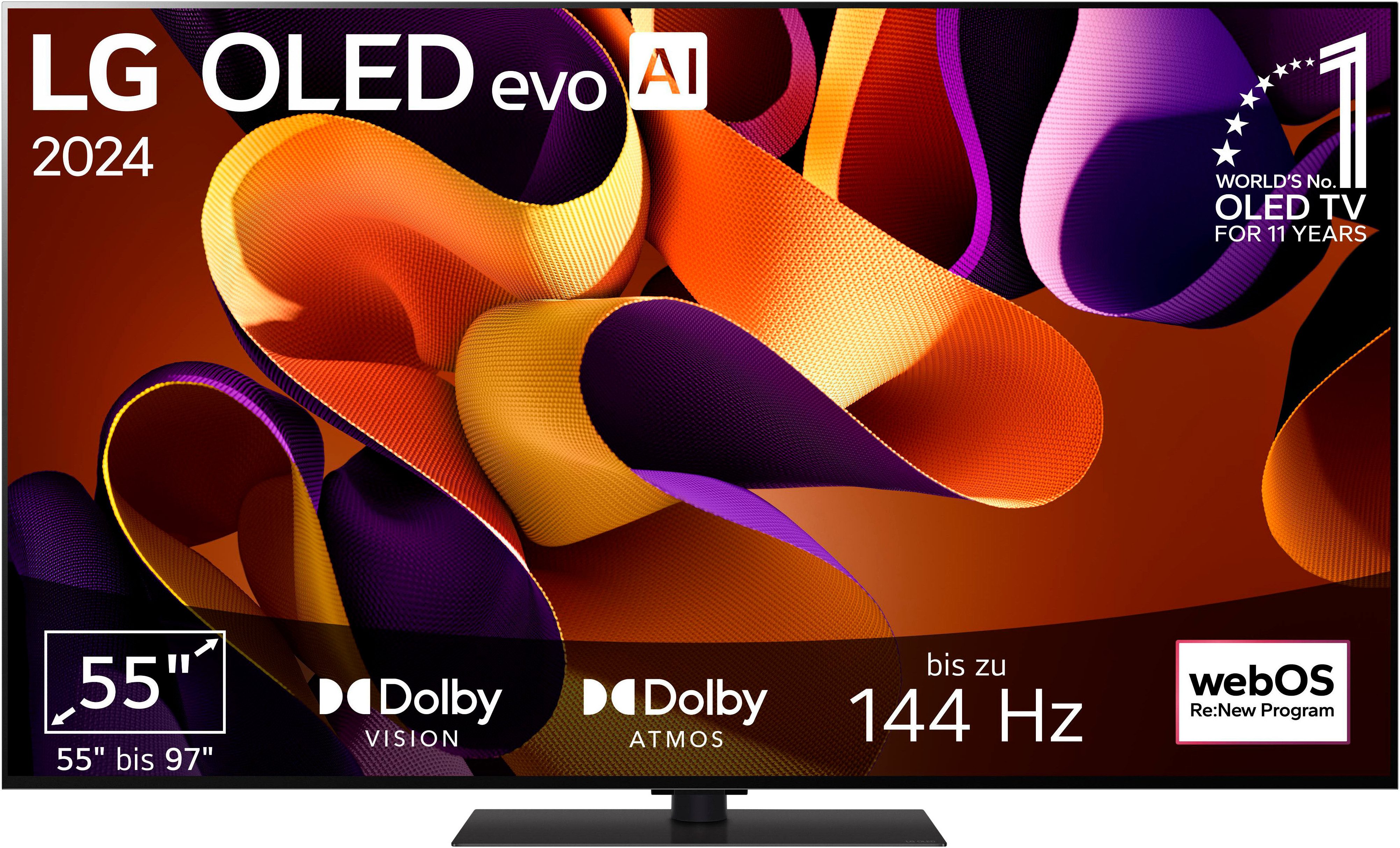 LG OLED55G49LS OLED-Fernseher (139 cm/55 Zoll, 4K Ultra HD, Smart-TV)