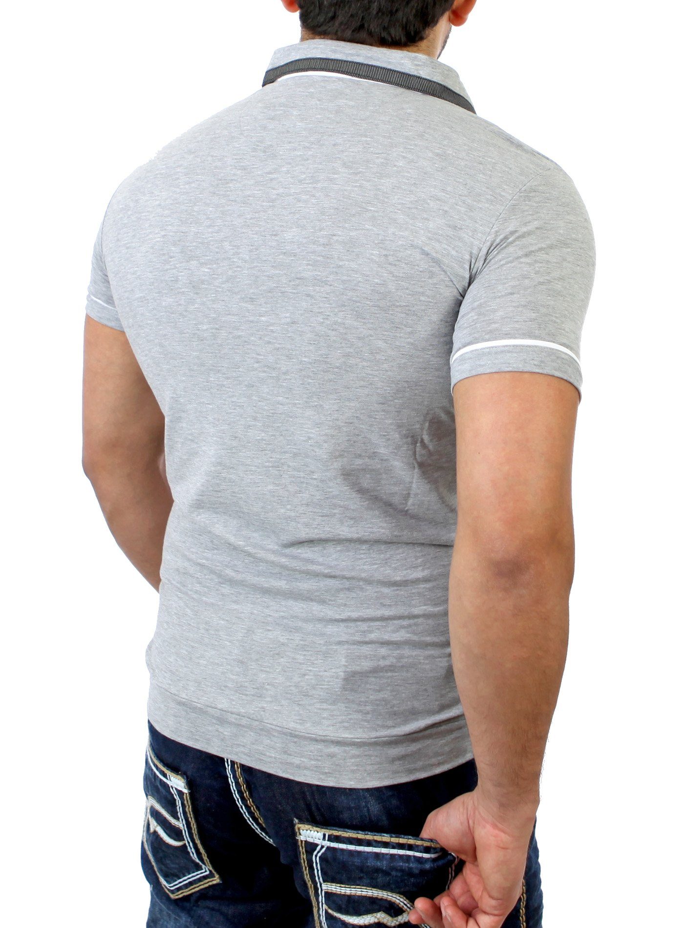 Reslad Poloshirt Reslad Herren Zipper Style T-Shirt Poloshirt RS-5028 (1-tl günstig online kaufen