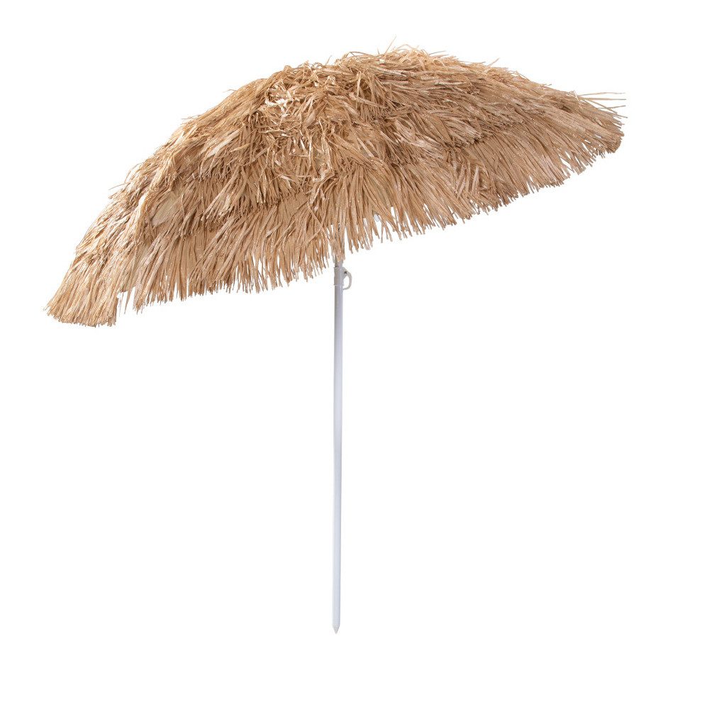 MICA Gartenlounge-Bank Sonnenschirm - braun - aus Bast und Metall - ca. 180 günstig online kaufen