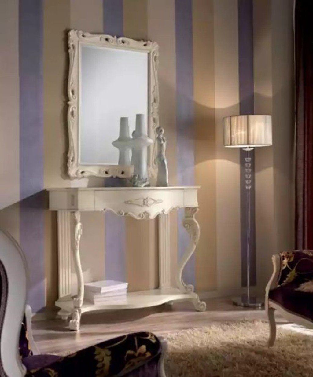 Konsolentisch Konsole mit Spiegel Wohnzimmer Design Neu Luxus Möbel Konsole