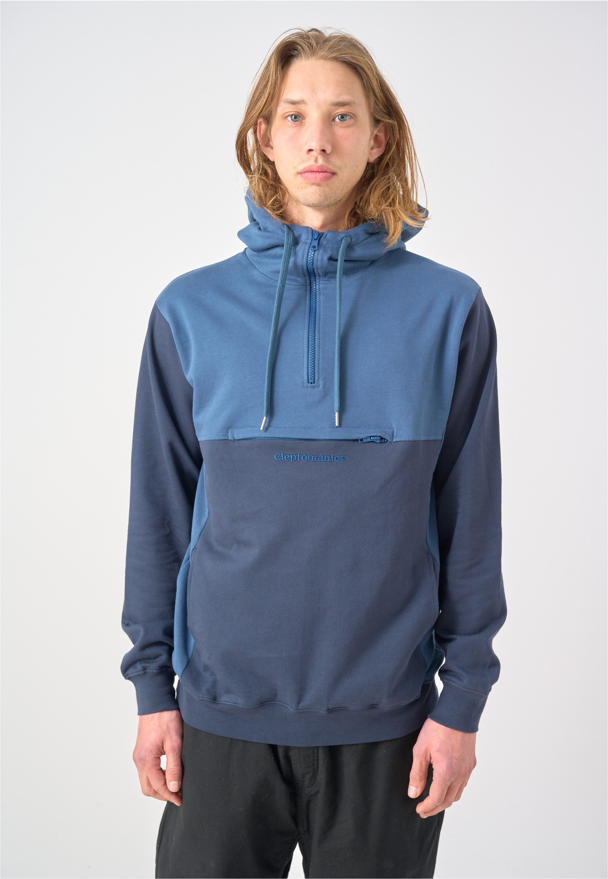 Cleptomanicx Kapuzensweatshirt Hooded Block im lässigen Color-Blocking-Stil günstig online kaufen