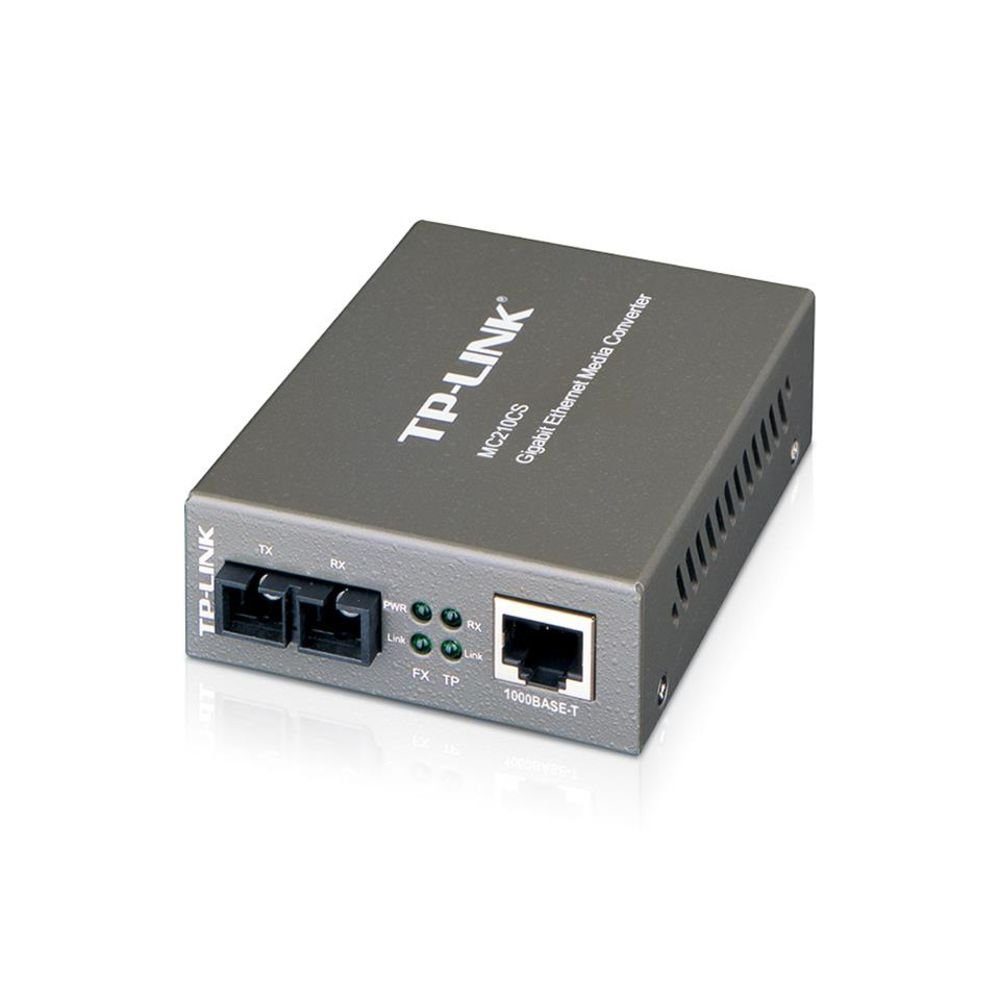 tp-link MC210CS Medienkonverter, Gigabit-Ethernet-Medienkonverter grau