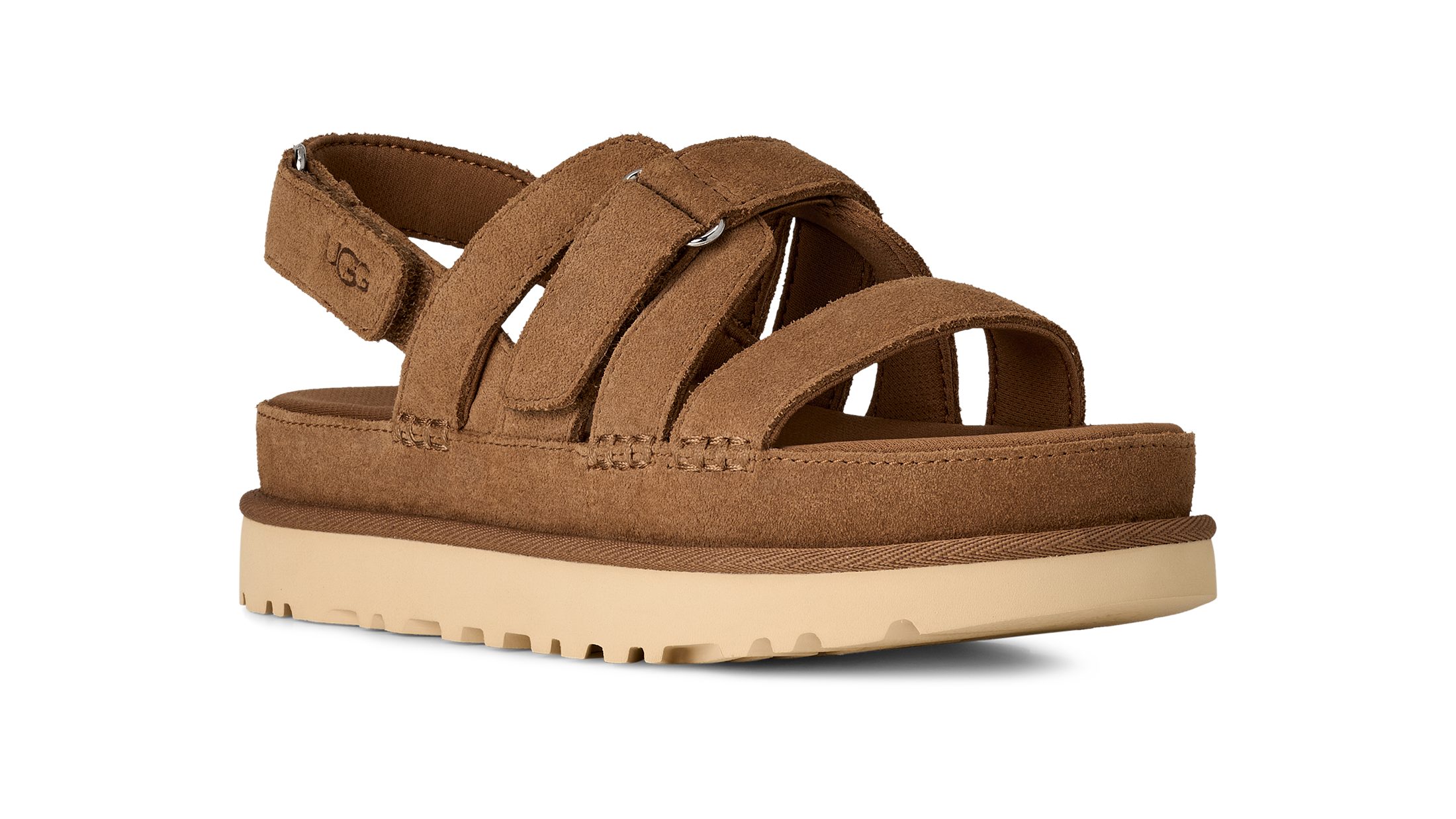 UGG GOLDENSTAR GLEAM Riemchensandale Plateausandale, Sandalette mit weichem Fußbett