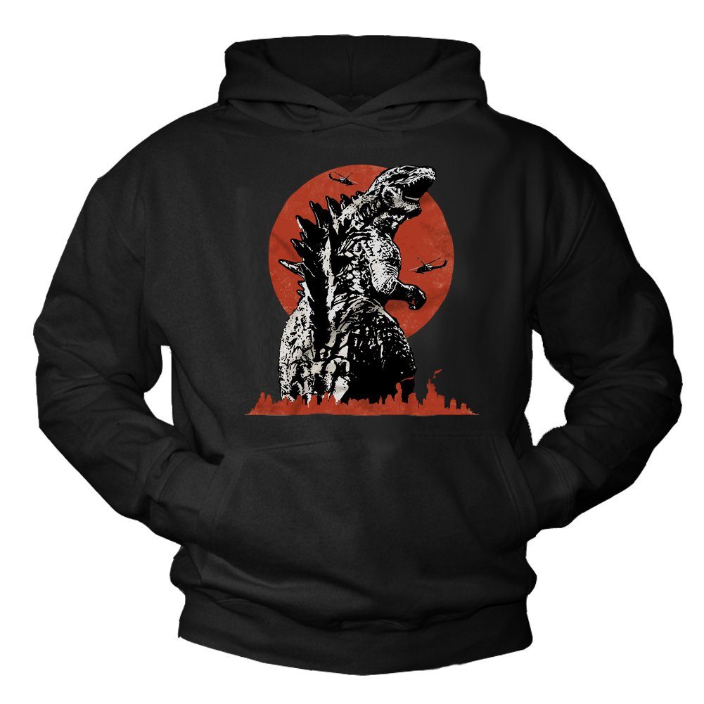 Kapuzenpullover Jungen Monster T-Rex Aufdruck Sweatshirt Hoodie Pulli Pullover Kapuze