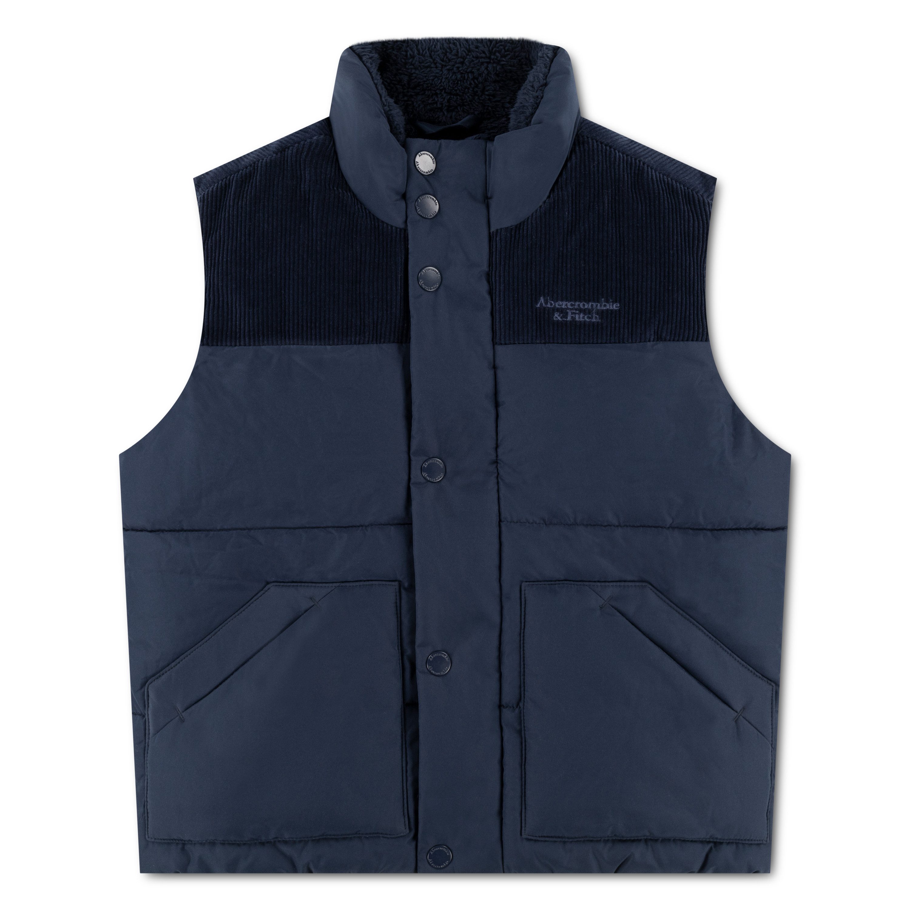 Abercrombie Kids Steppweste AFB MIDWEIGHT PUFFER VEST mit Stehkragen und Reißverschluss / für Boys - Kids