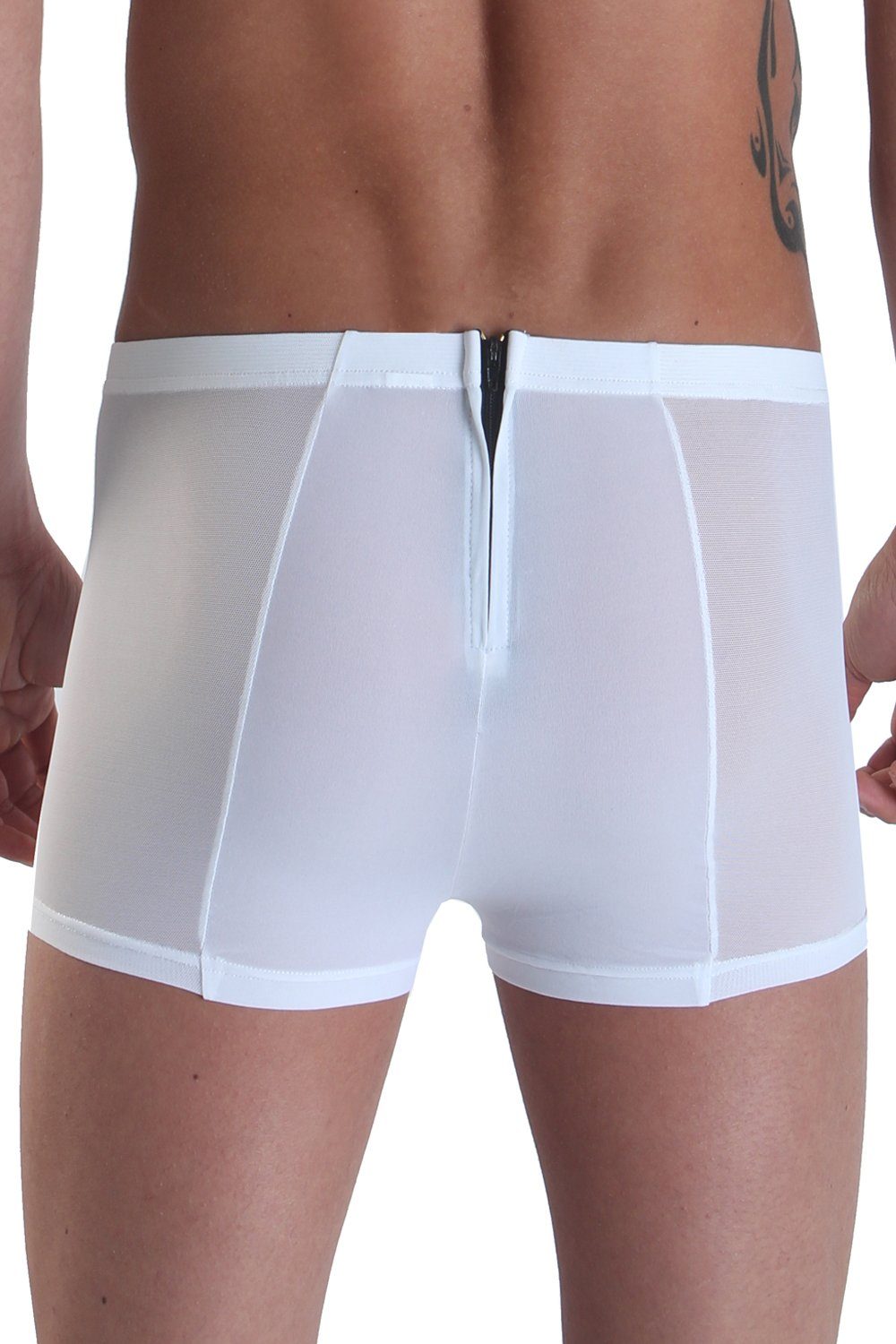 LOOK ME Boxershorts Herren-Shorts in weiß - M