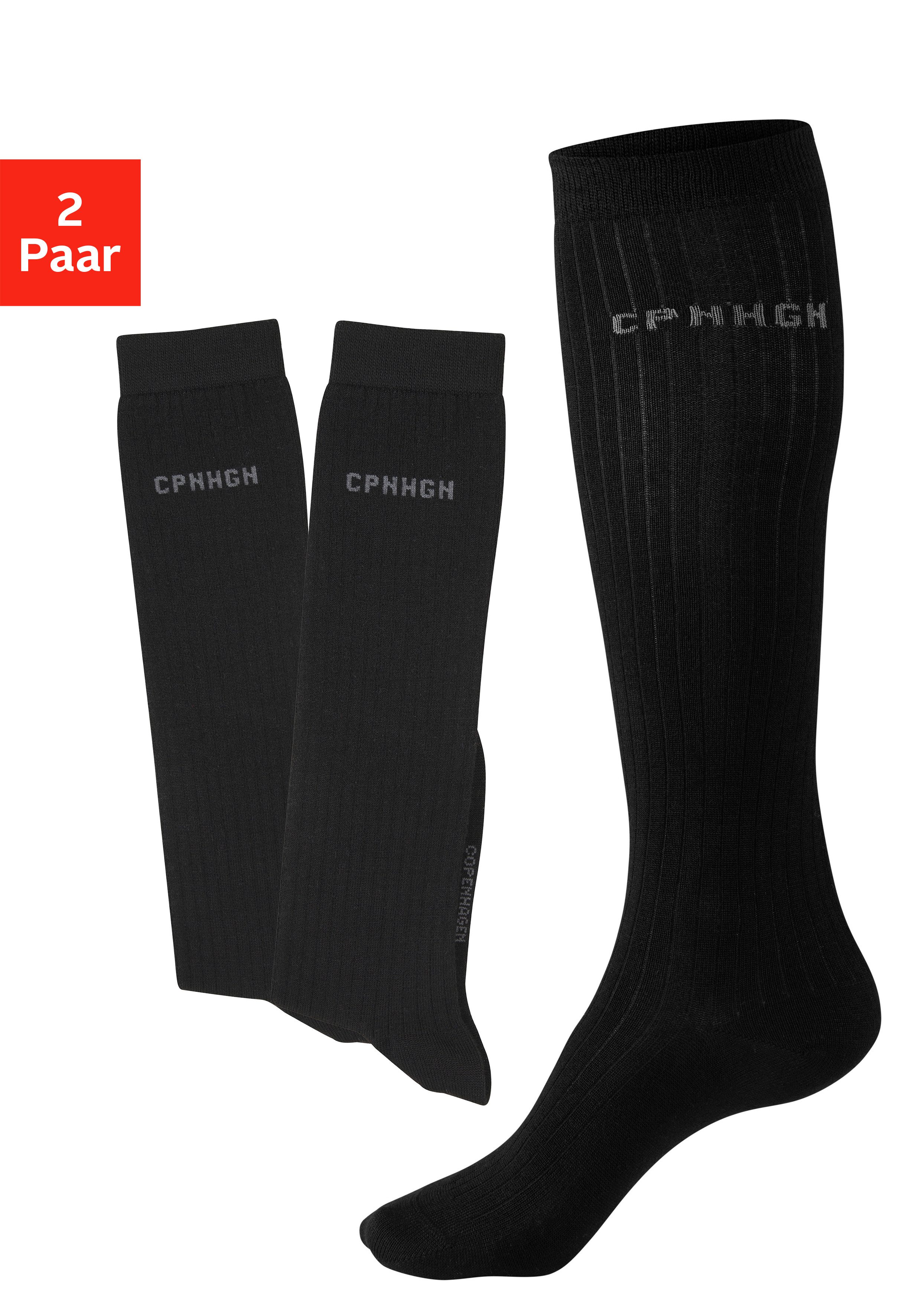 Copenhagen Studios Kniestrümpfe (Packung, 2-Paar) mit günstig online kaufen
